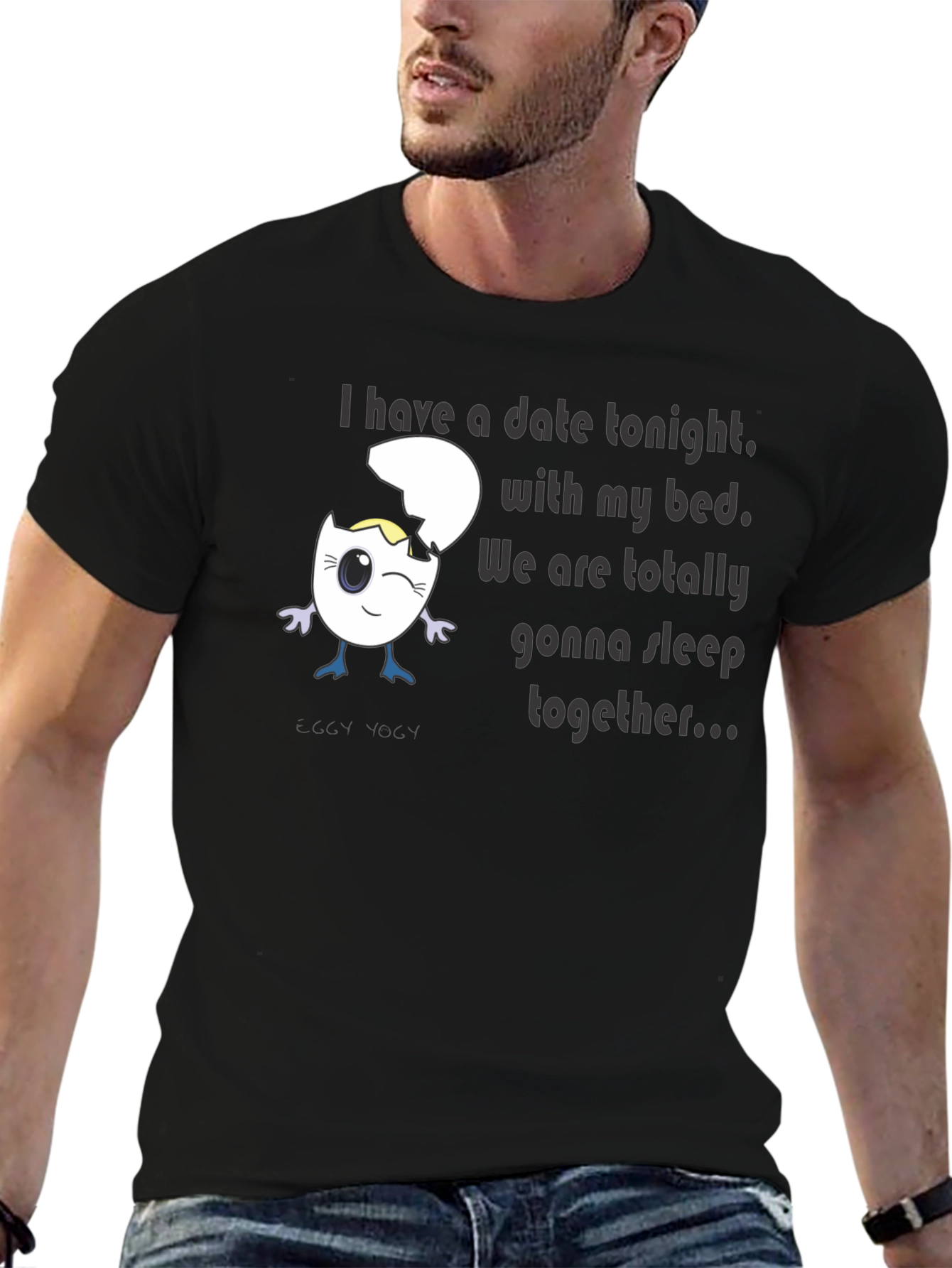 Funny Egg Bed Date T-Shirt