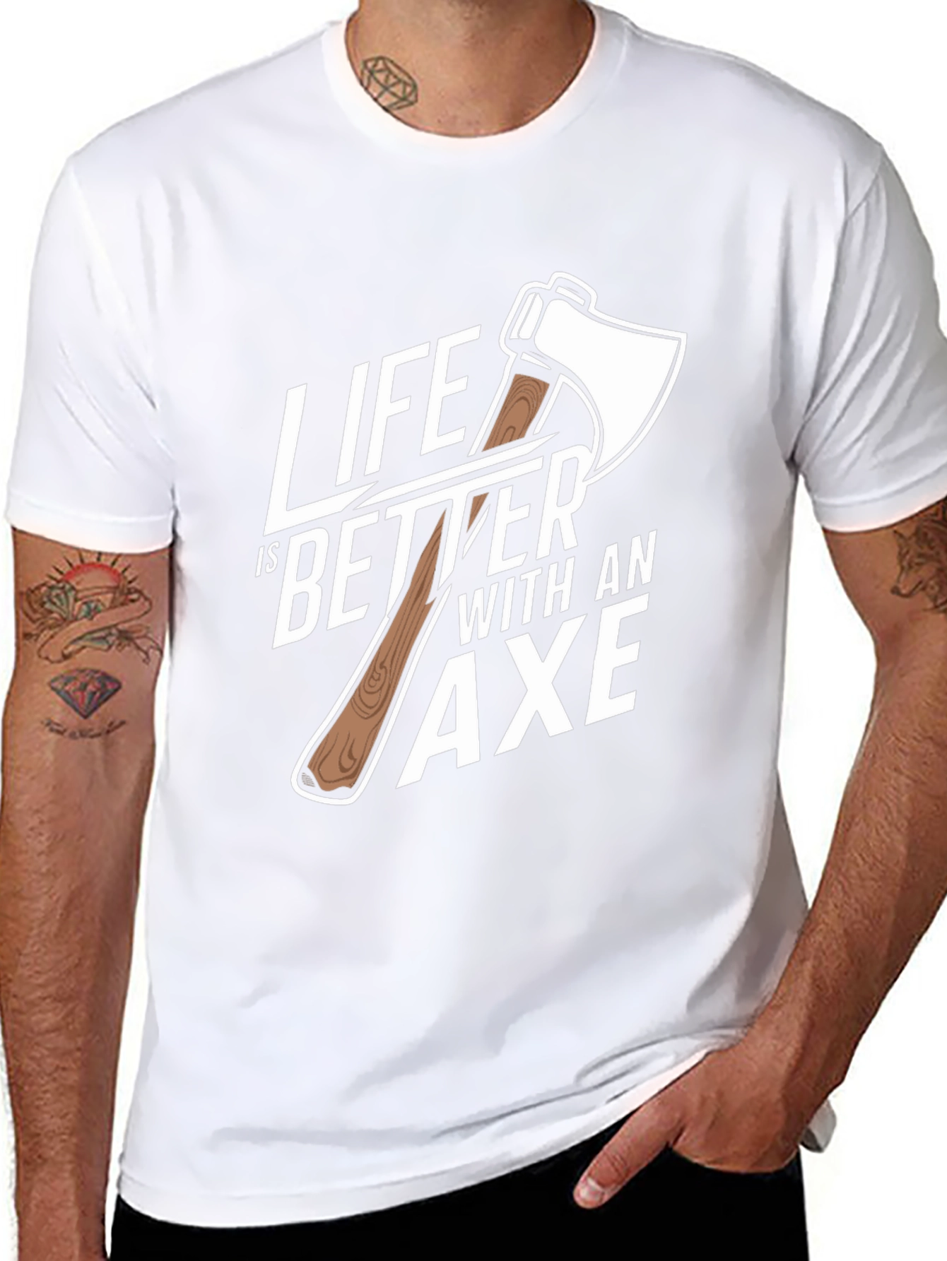 Life is Better with an Axe Graphic T-Shirt
