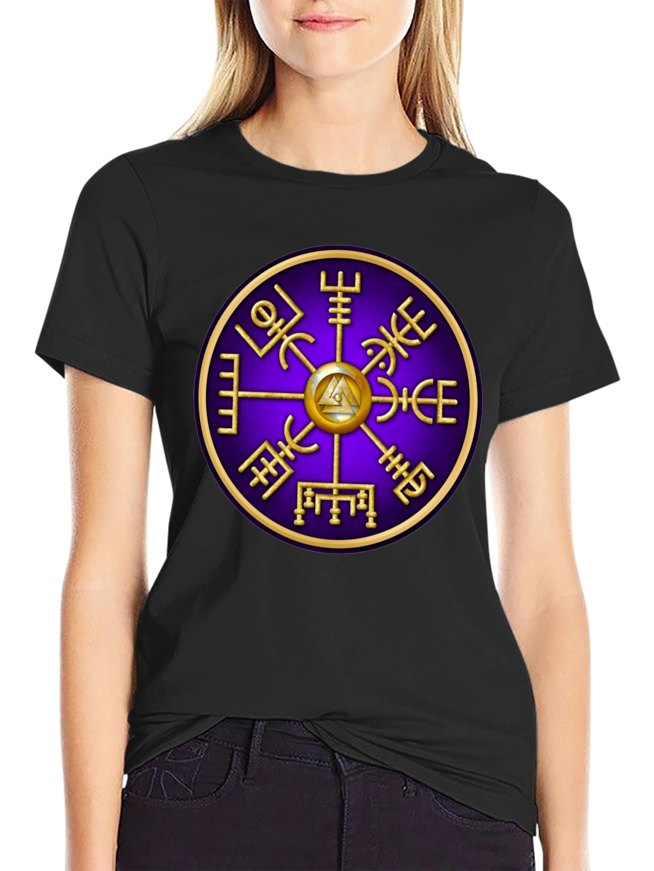Viking Compass Black T-Shirt