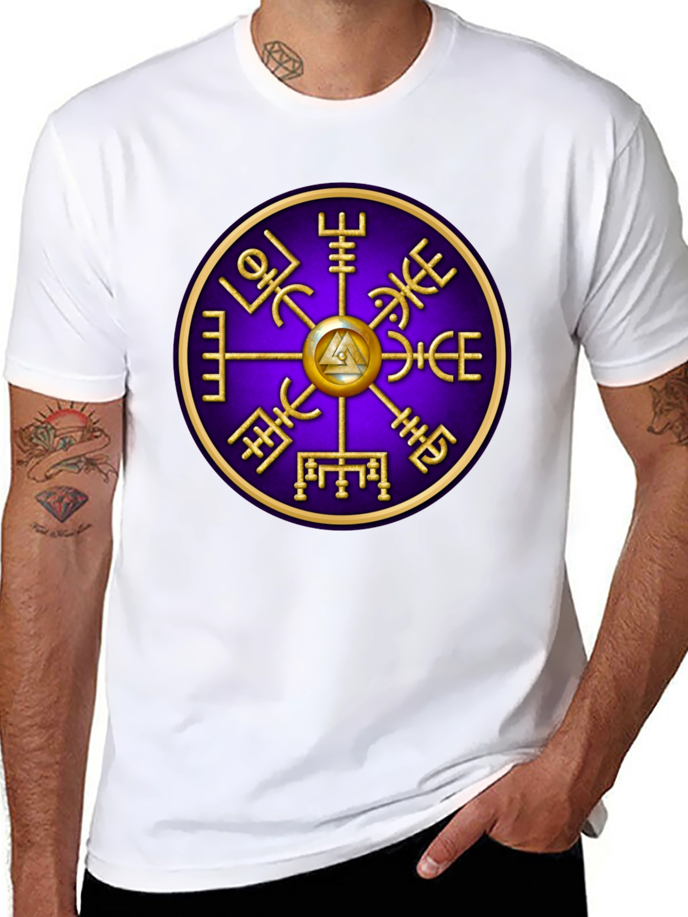 Viking Compass Black T-Shirt