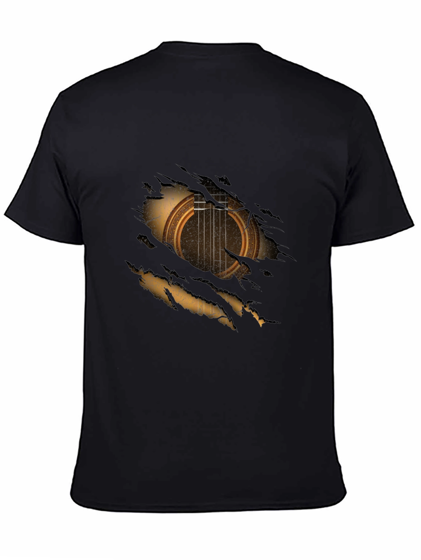 Ripped Guitar Graphic Tee - Musicians Style!