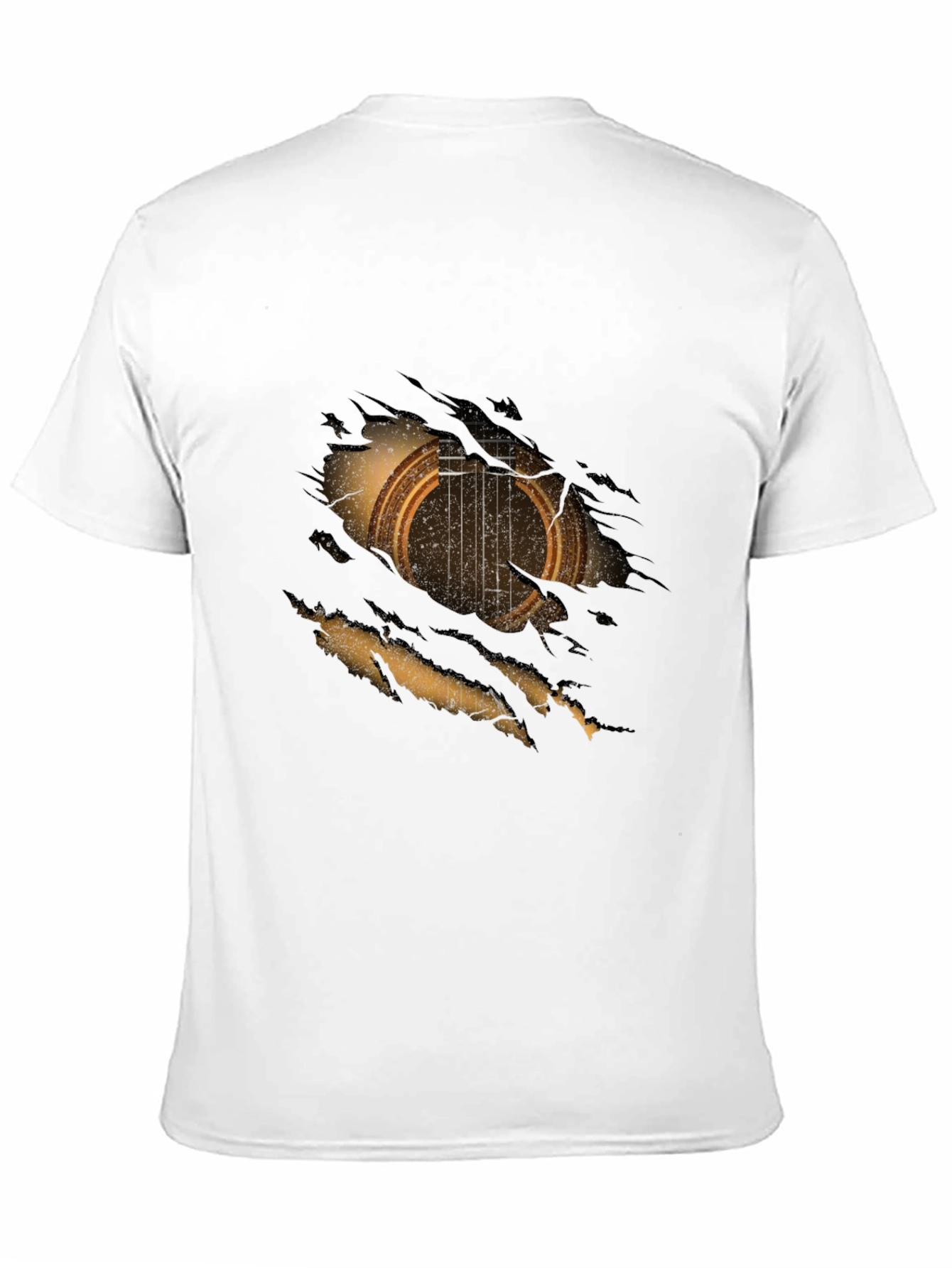 Ripped Guitar Graphic Tee - Musicians Style!