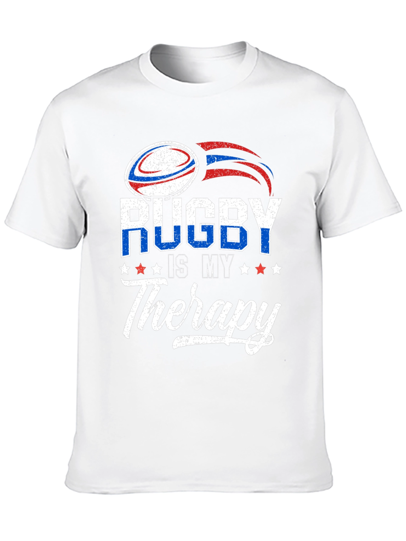 Rugby Is My Therapy Graphic T-Shirt