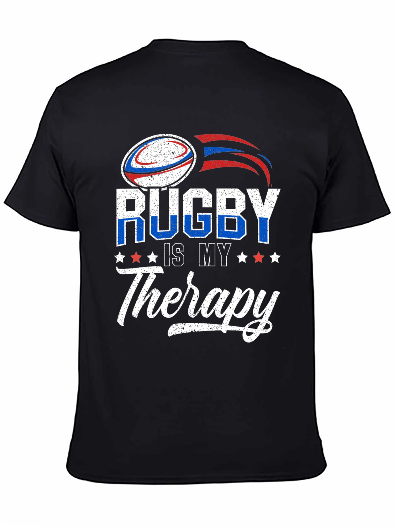 Rugby Is My Therapy Graphic T-Shirt