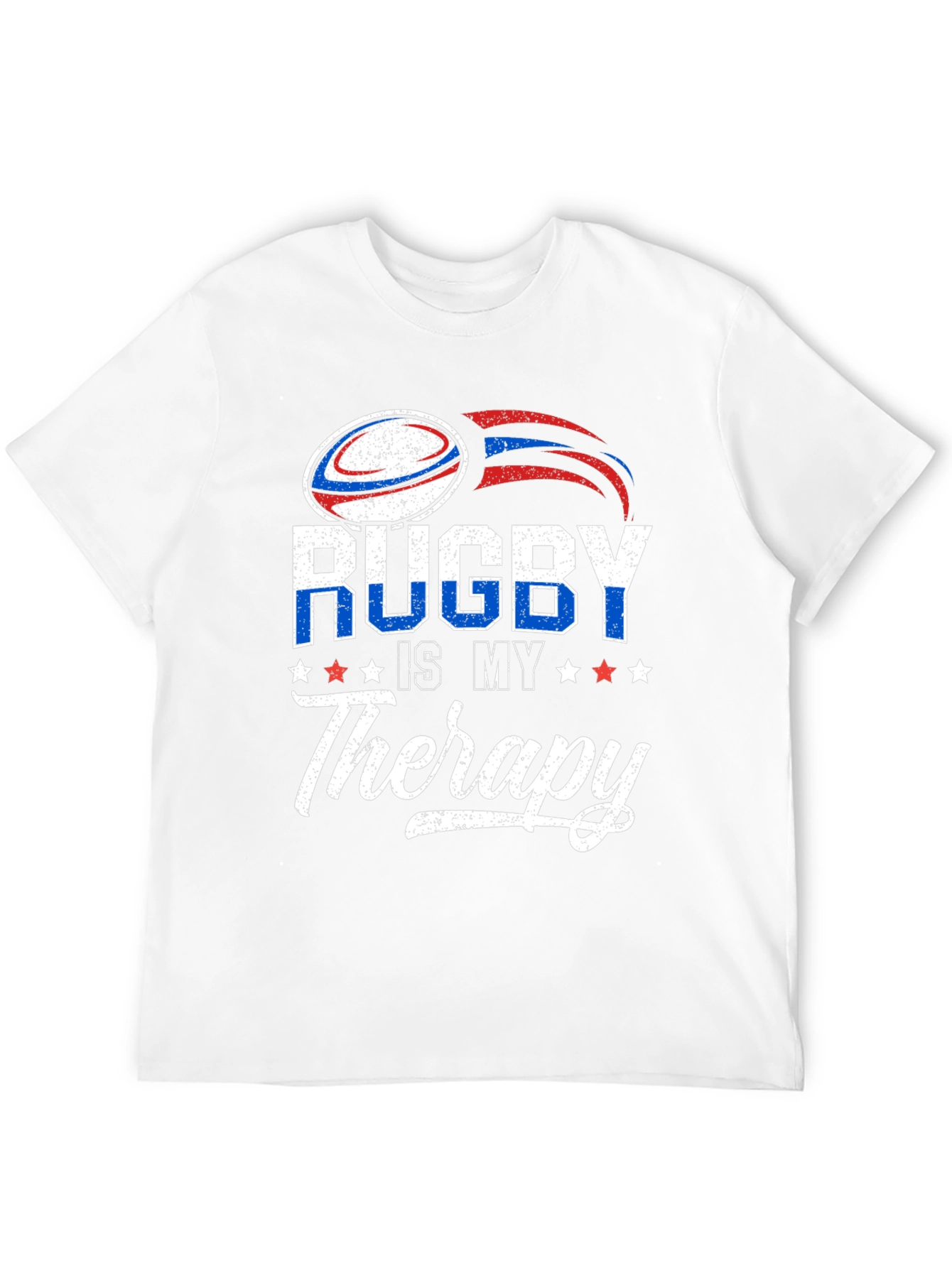 Rugby Is My Therapy Graphic T-Shirt