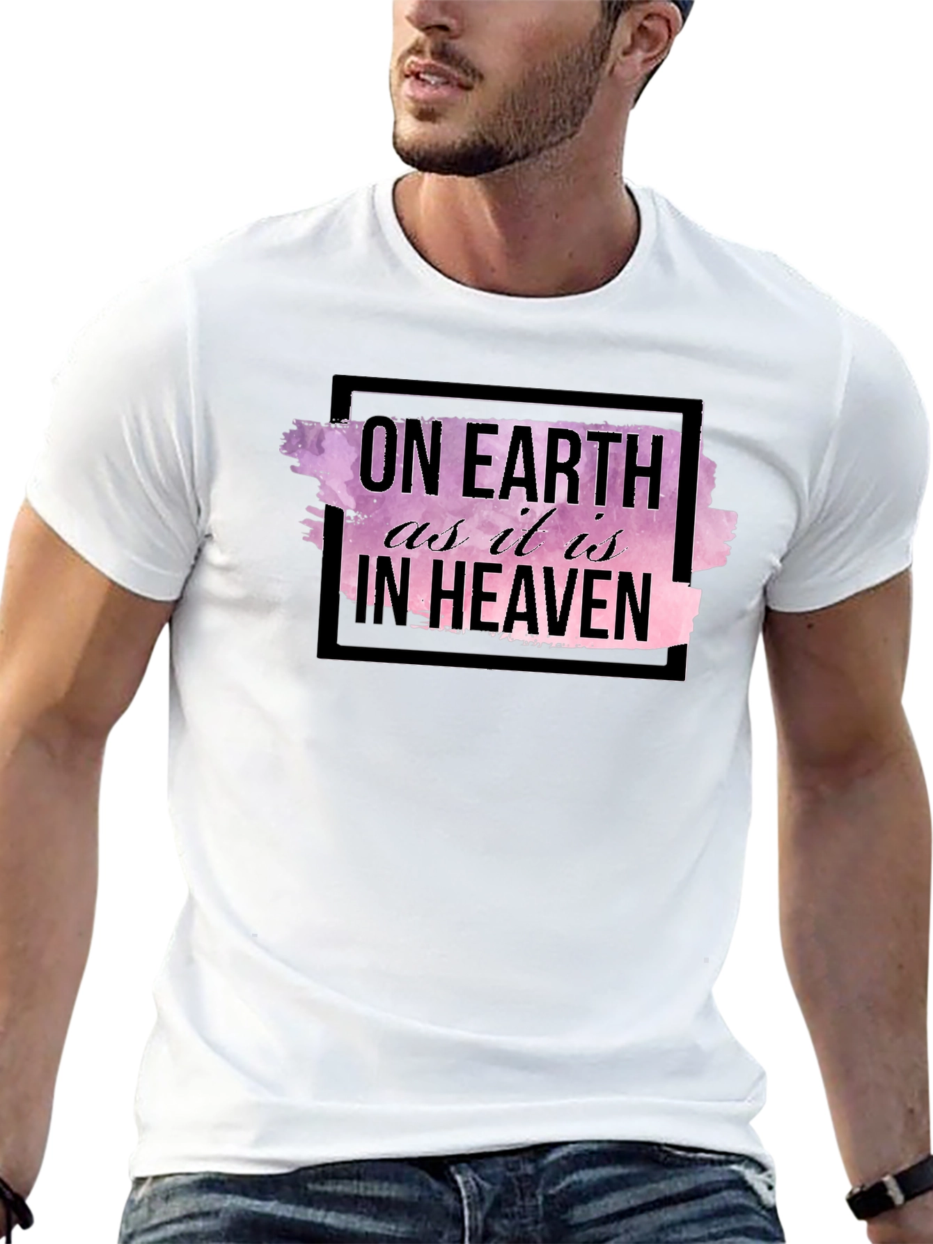 On Earth As It Is In Heaven Black T-Shirt