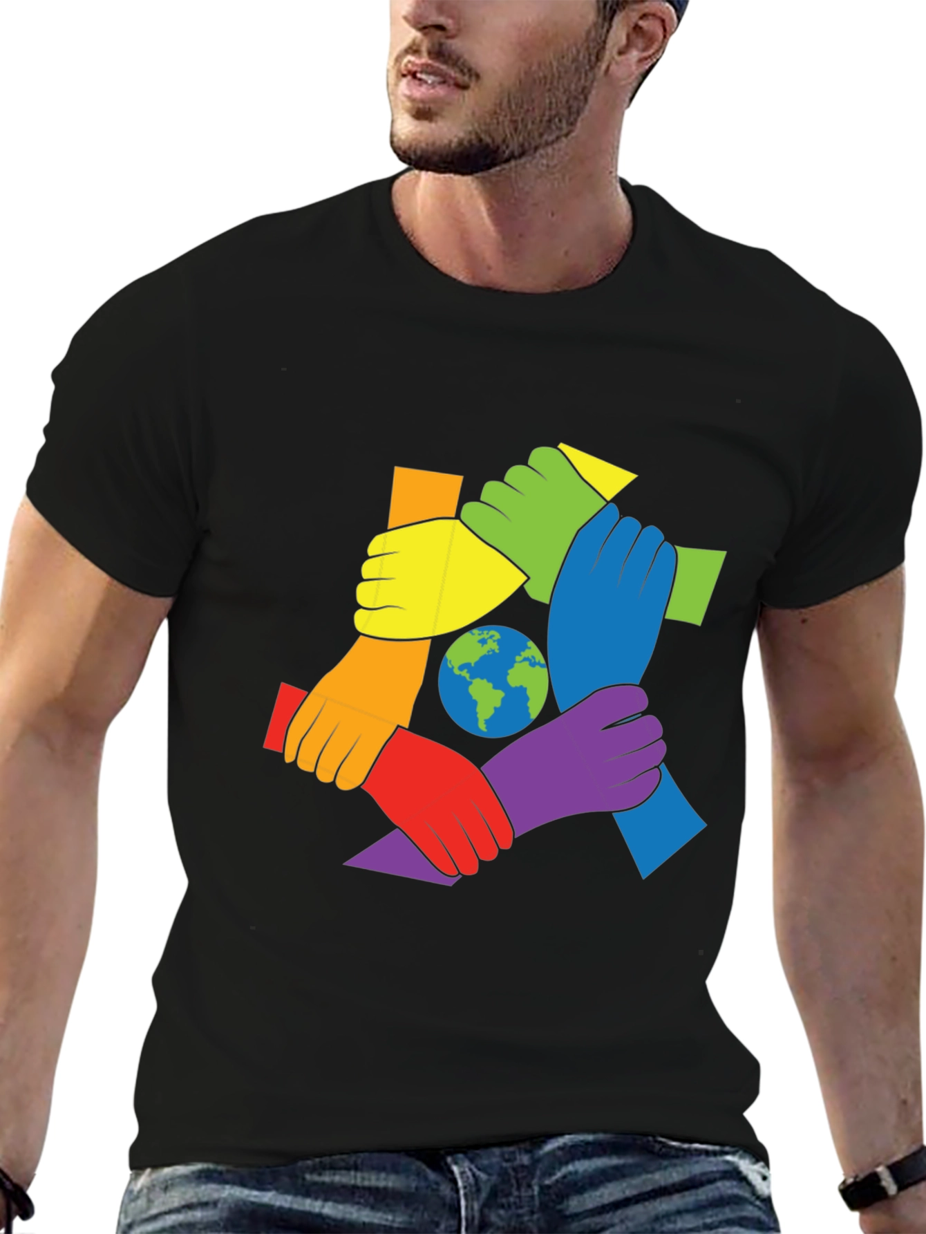 Unity Hands Earth Graphic Tee