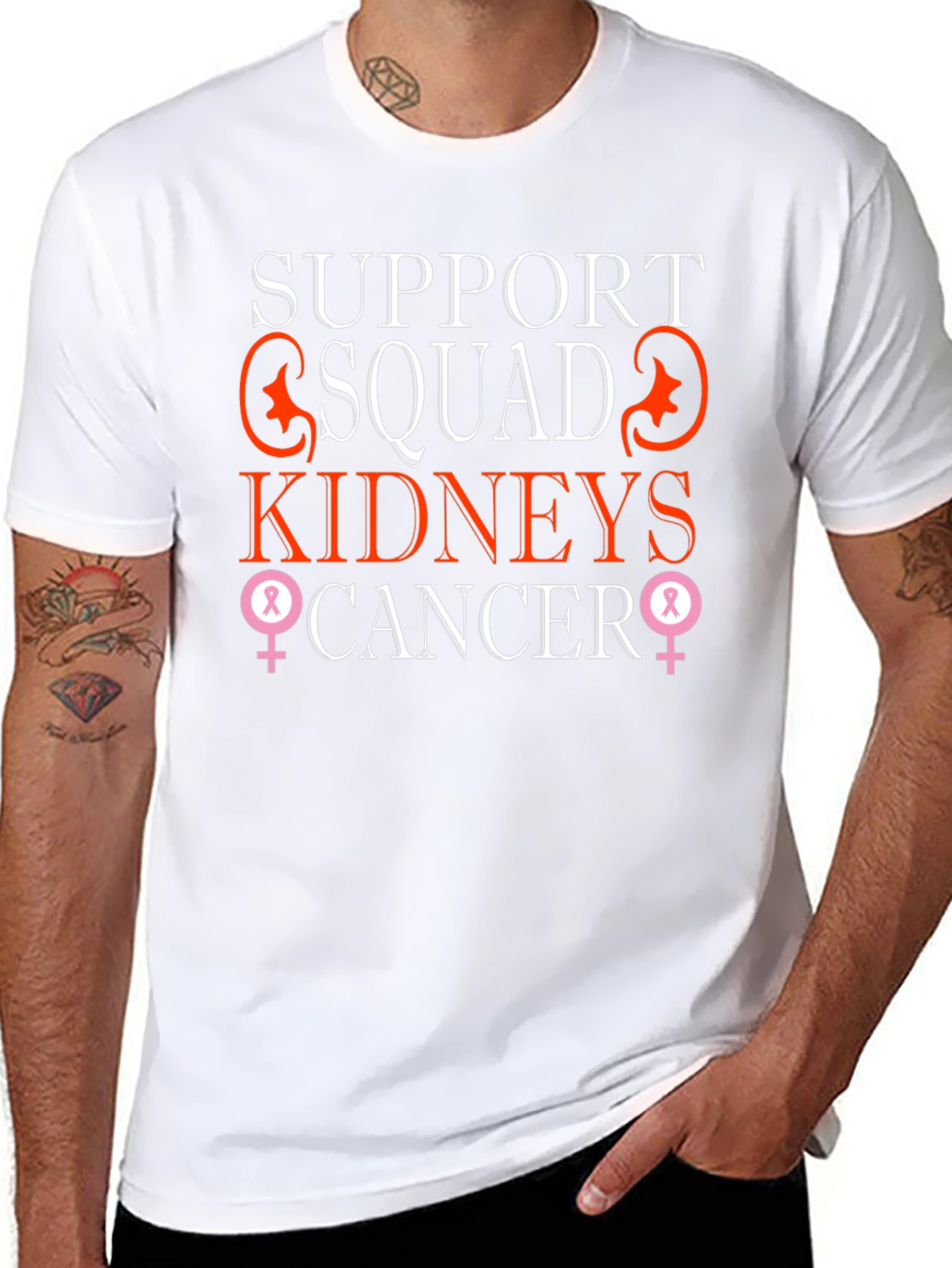 Support Squad Kidneys Cancer Awareness T-Shirt
