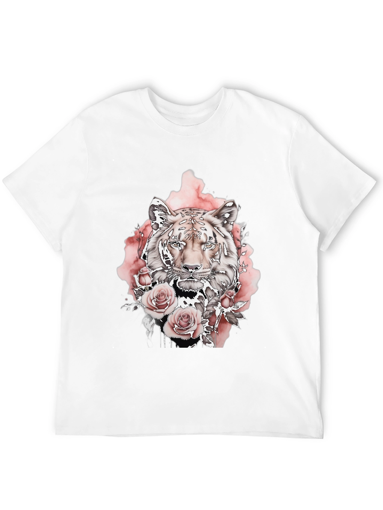 Tiger Rose Graphic Tee - Black
