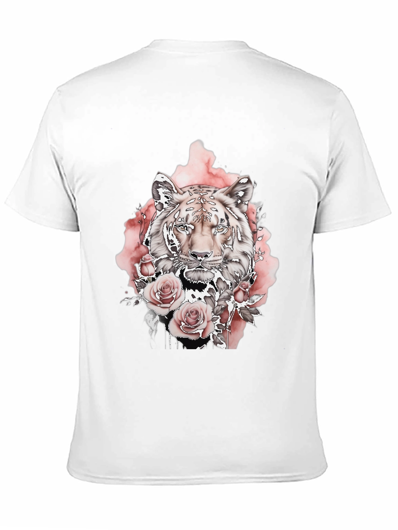 Tiger Rose Graphic Tee - Black