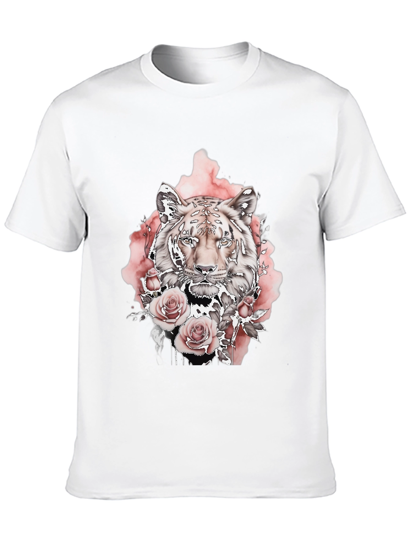 Tiger Rose Graphic Tee - Black