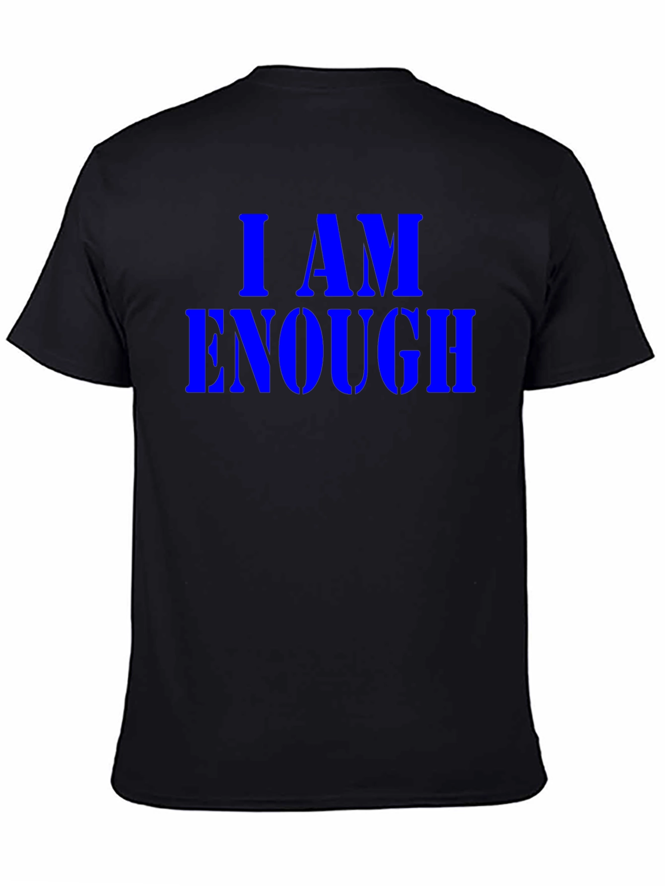 I AM ENOUGH Black Graphic Tee
