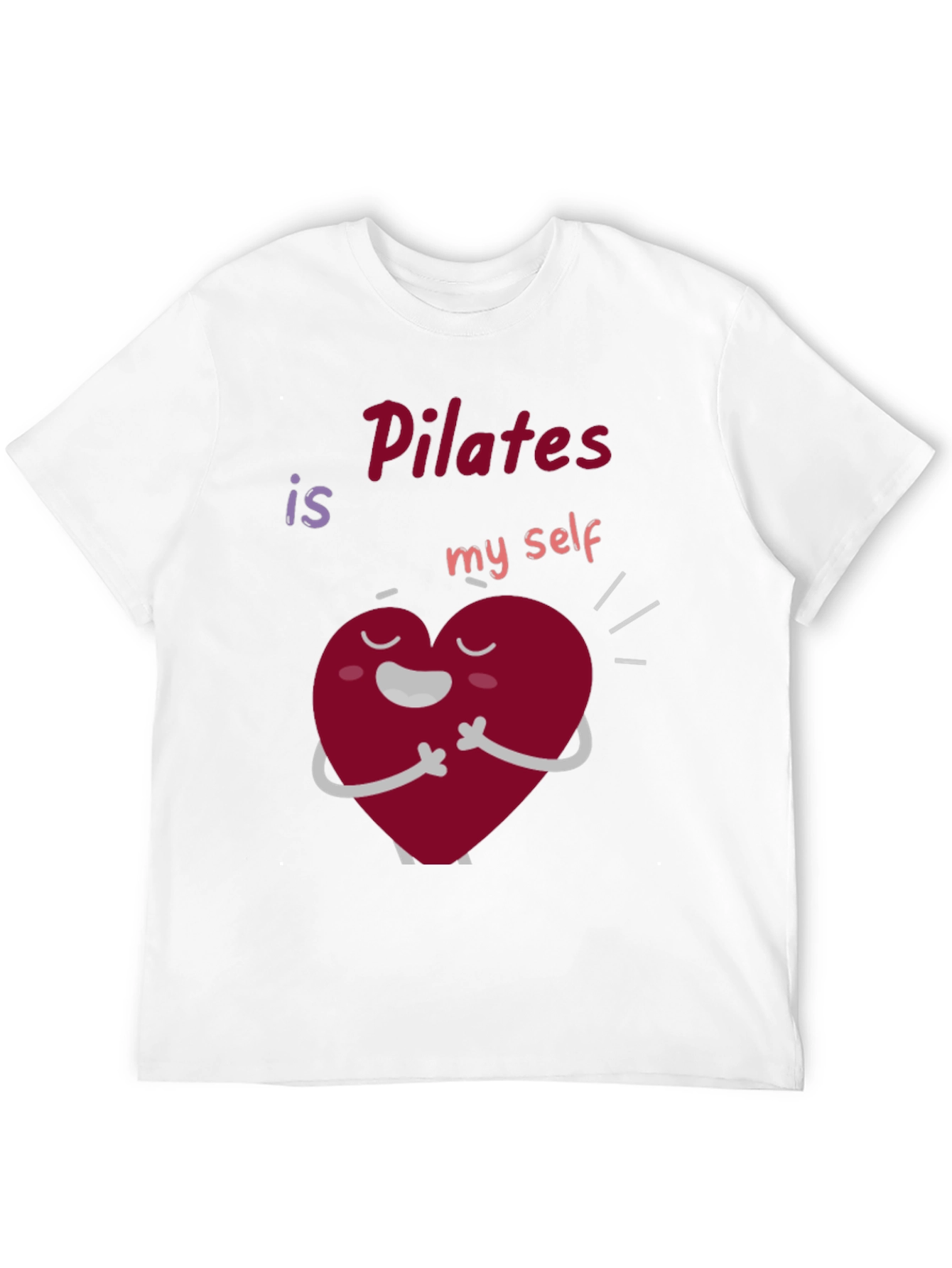 Pilates Is My Self Heart Graphic T-Shirt