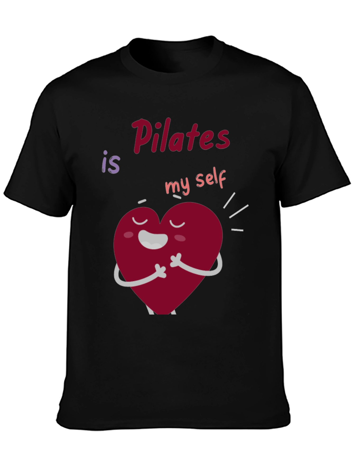 Pilates Is My Self Heart Graphic T-Shirt