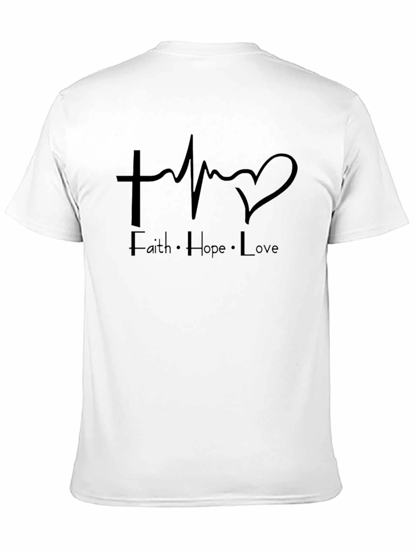 Faith Hope Love Graphic Tee - Christian Inspired Shirt