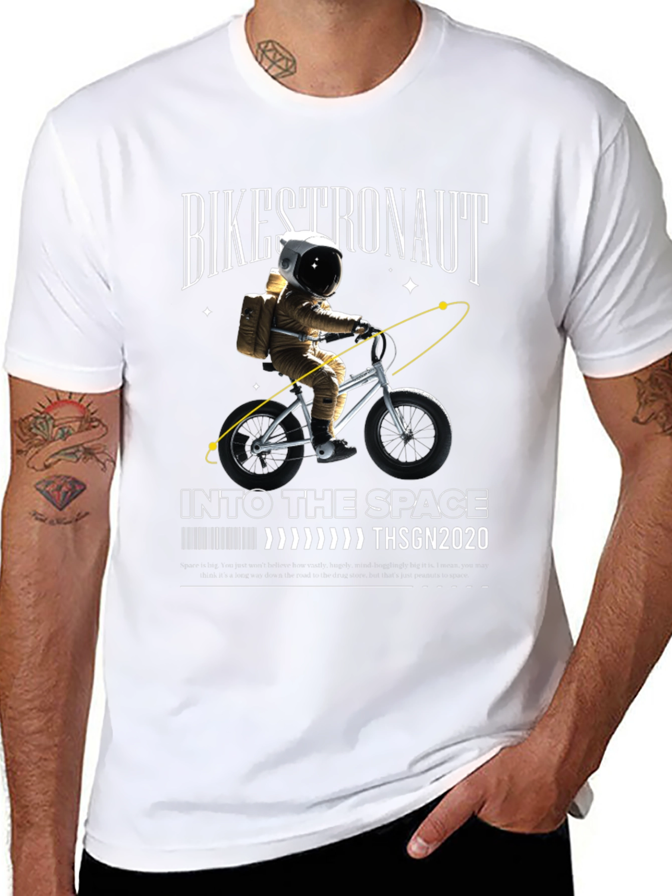 Bikestronaut T-Shirt - Space Adventure