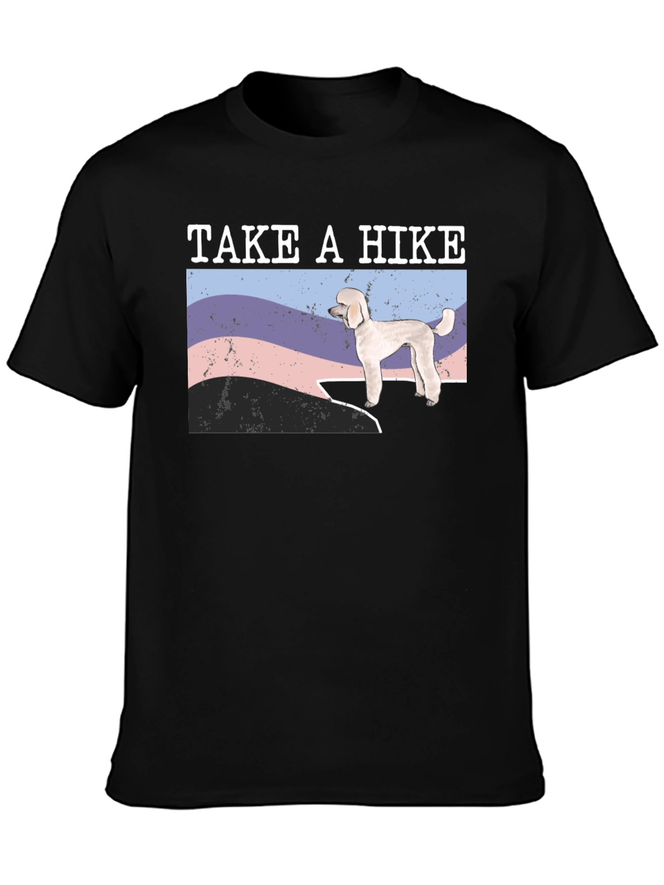 Take a Hike Poodle Graphic T-Shirt
