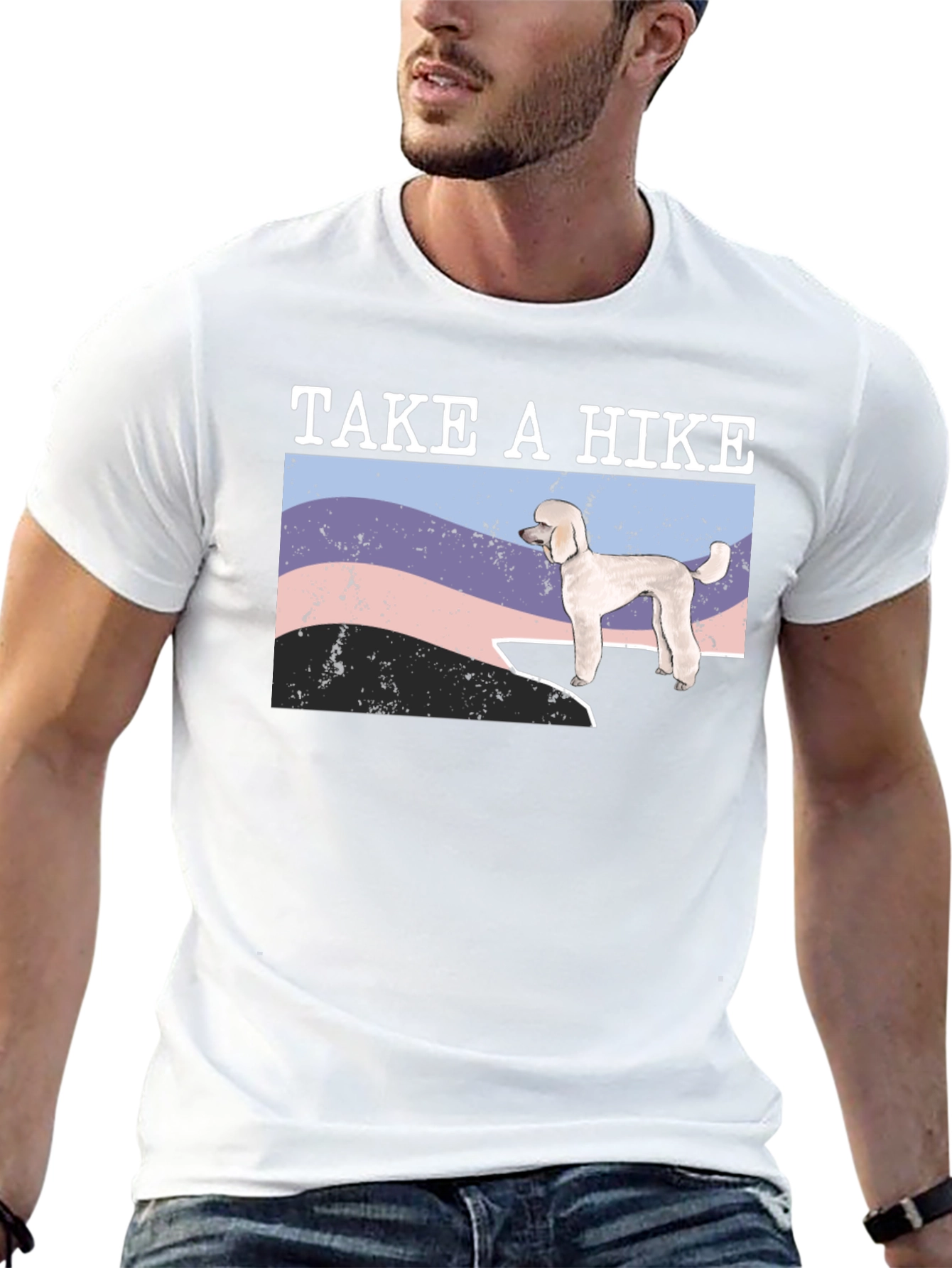 Take a Hike Poodle Graphic T-Shirt