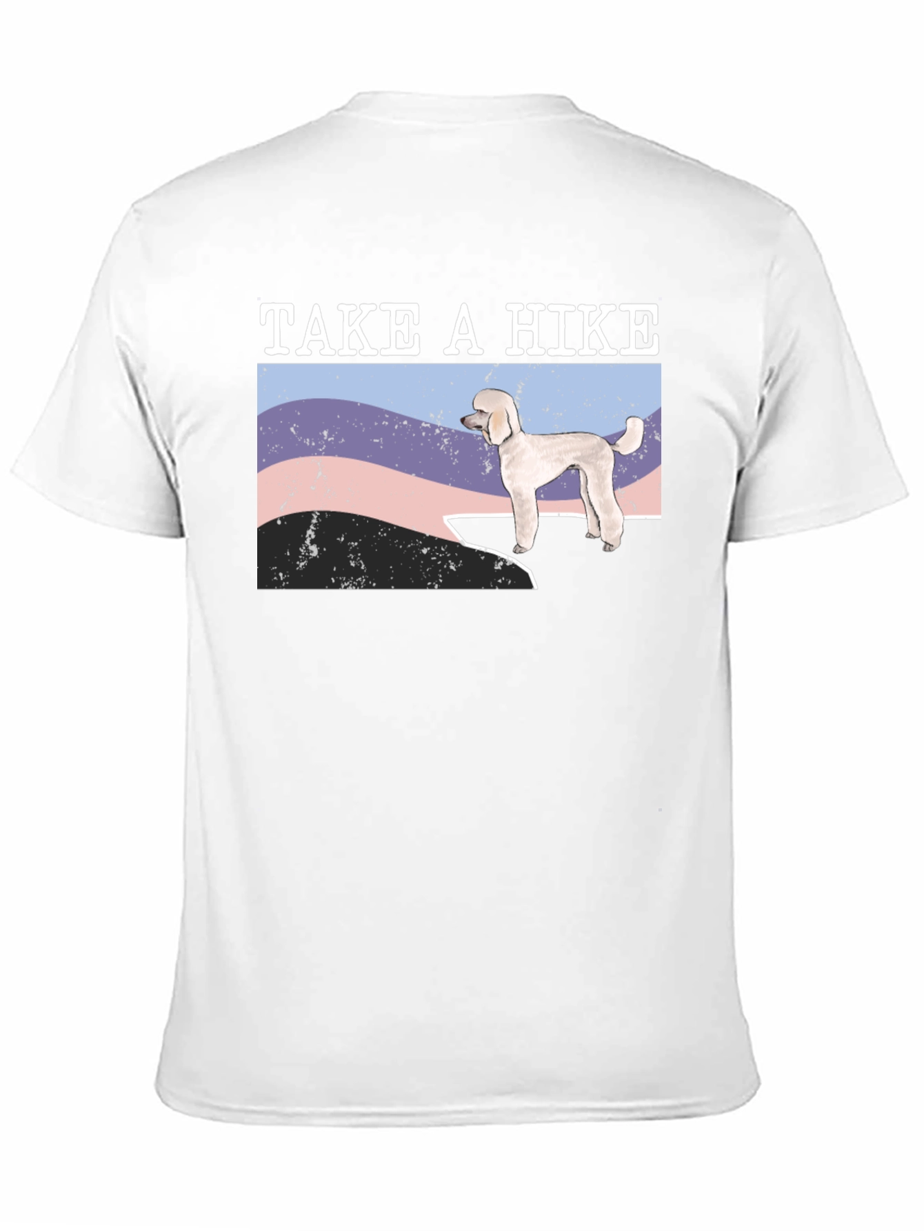 Take a Hike Poodle Graphic T-Shirt
