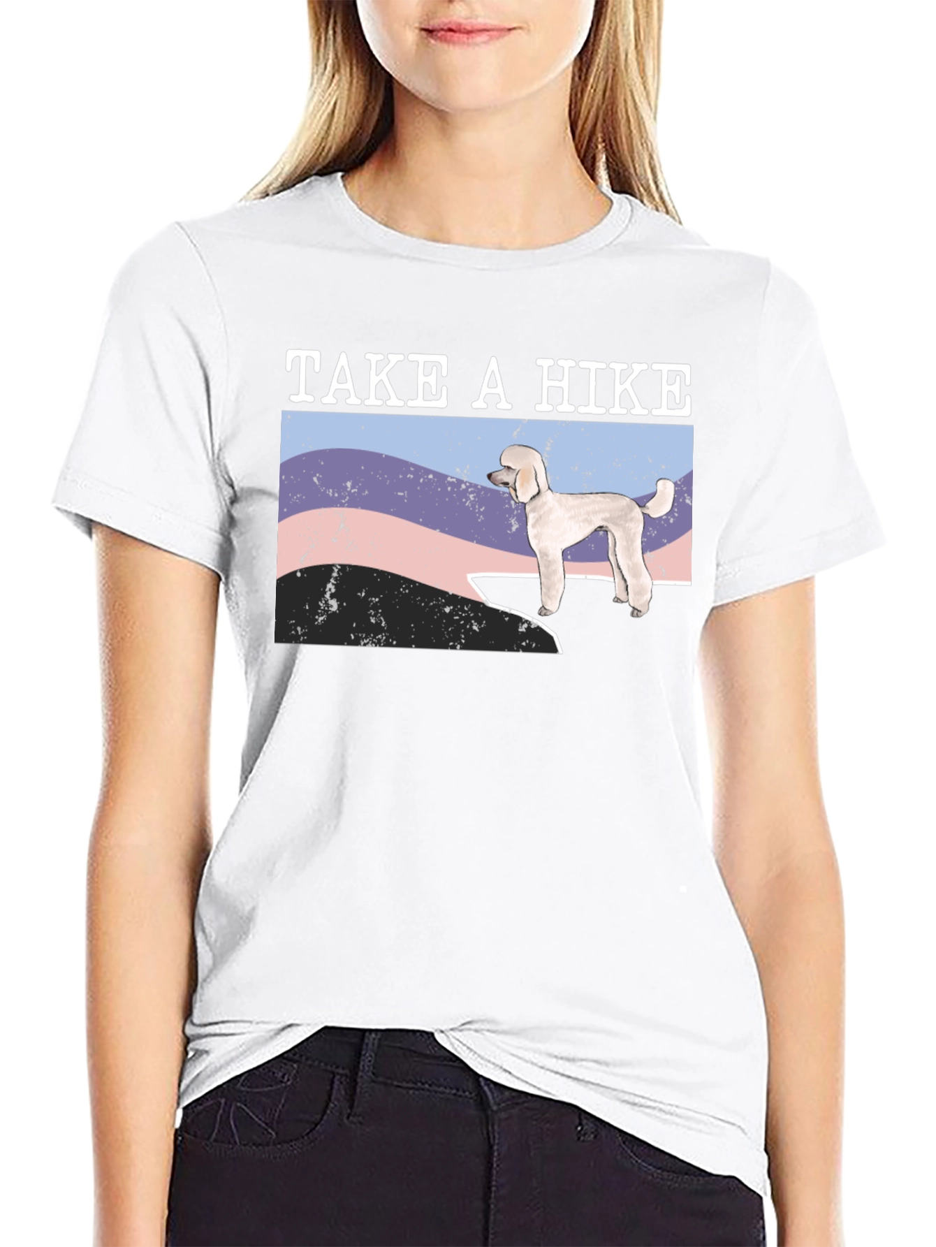 Take a Hike Poodle Graphic T-Shirt