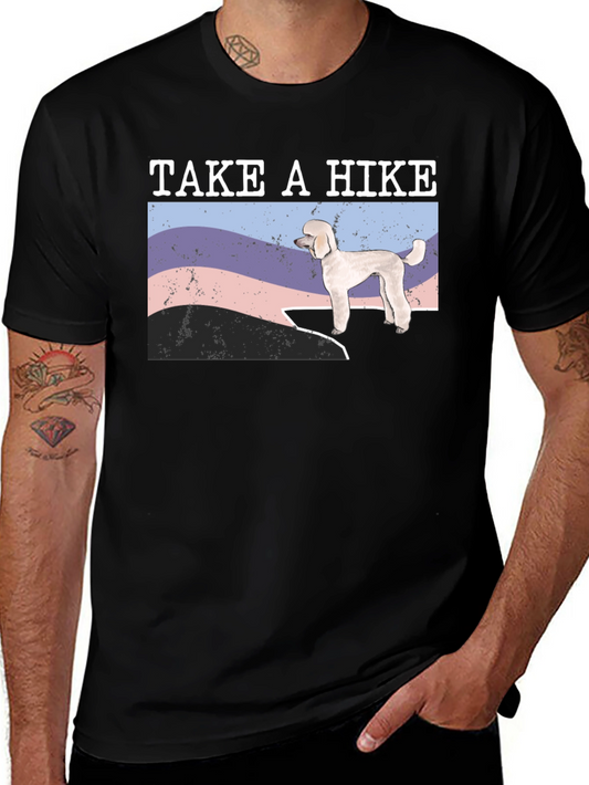 Take a Hike Poodle Graphic T-Shirt