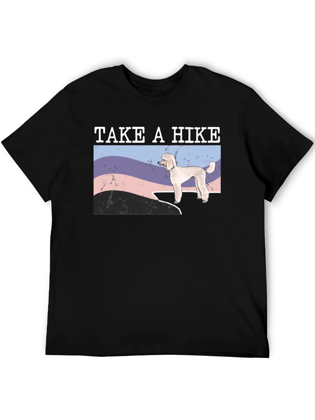 Take a Hike Poodle Graphic T-Shirt