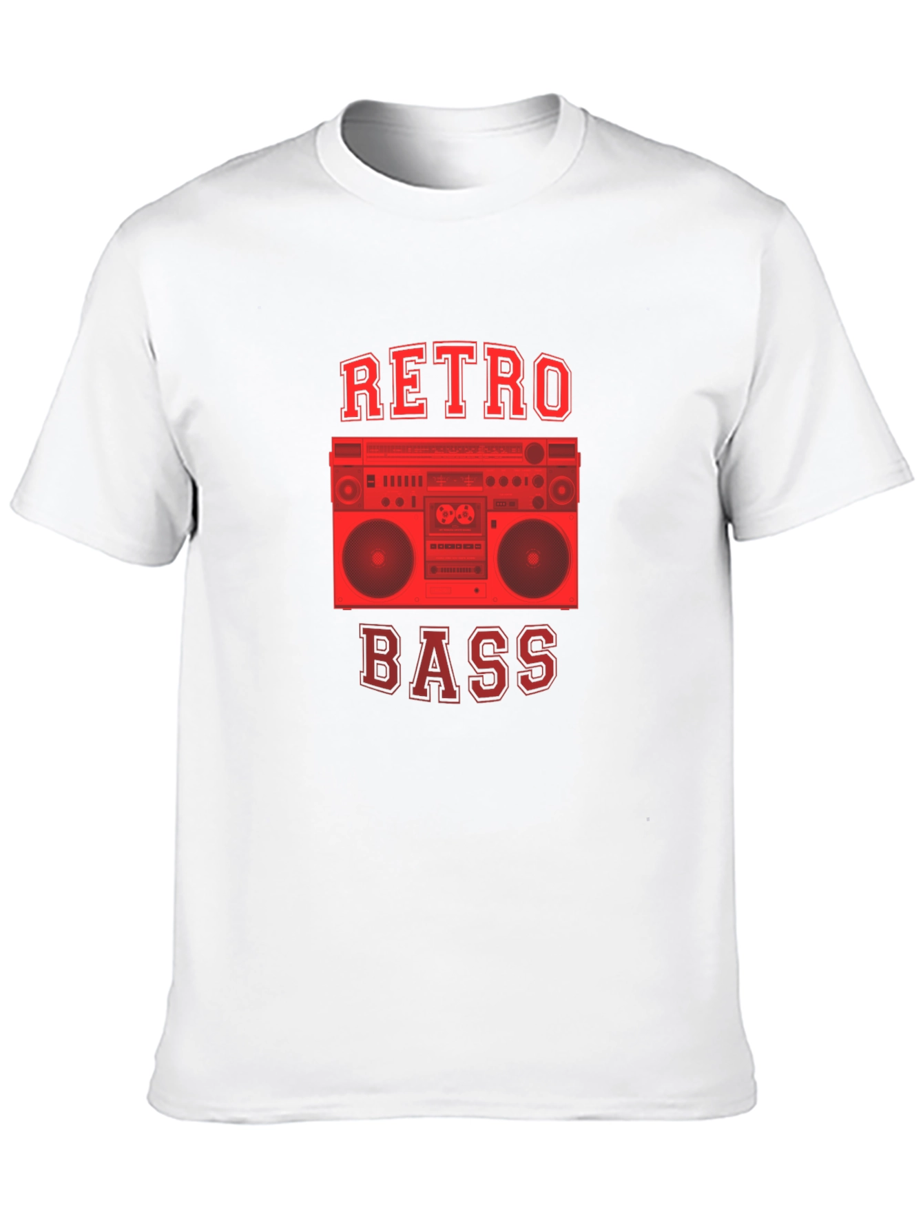 Retro Bass Boombox Graphic T-Shirt