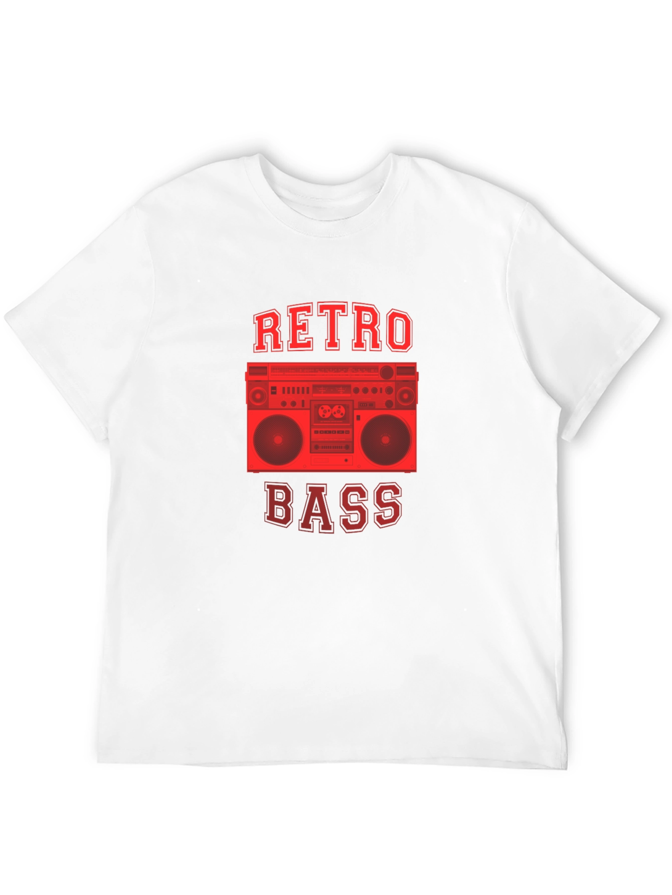 Retro Bass Boombox Graphic T-Shirt