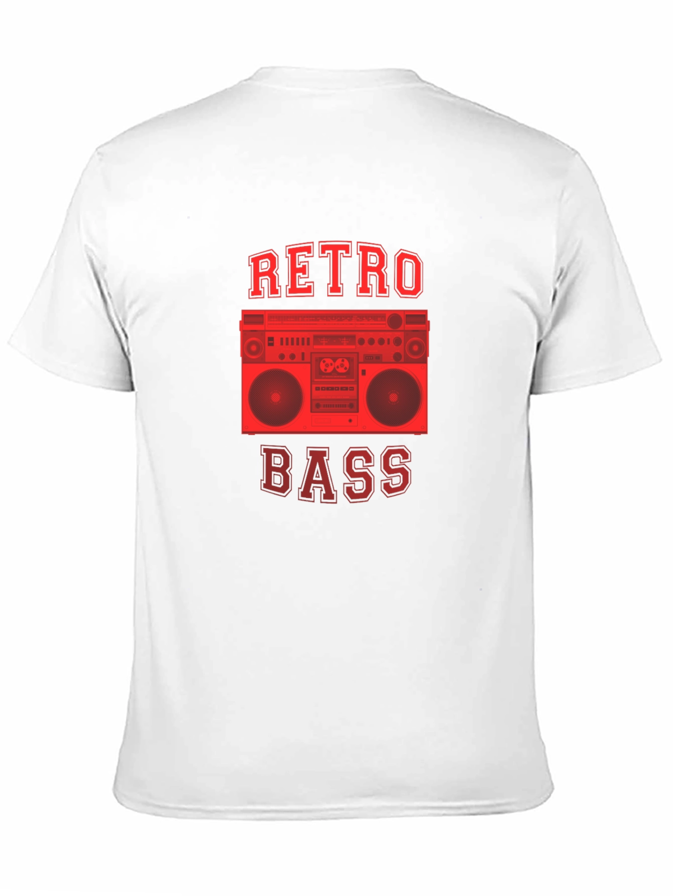 Retro Bass Boombox Graphic T-Shirt