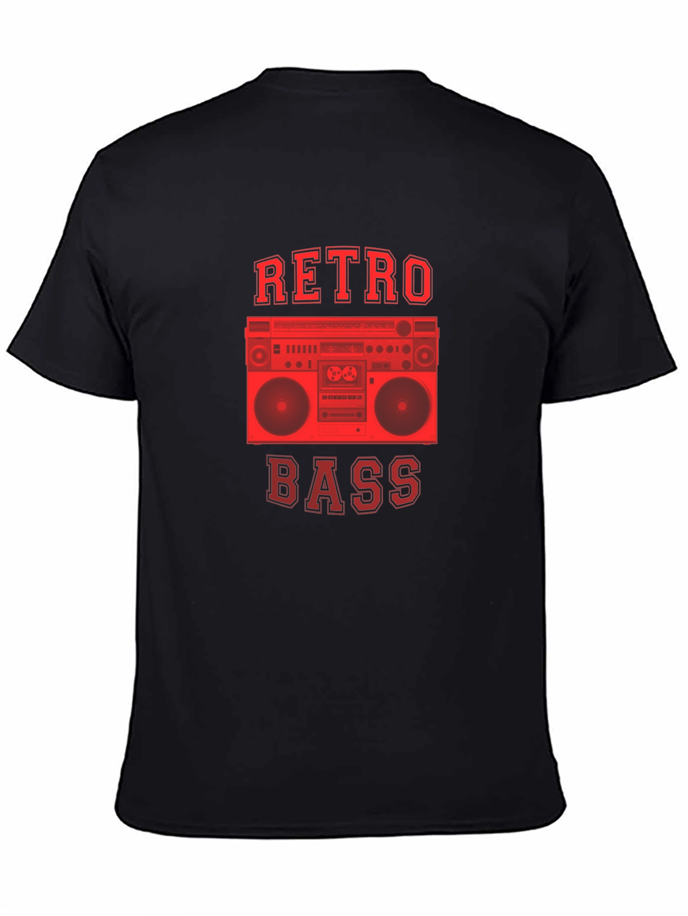 Retro Bass Boombox Graphic T-Shirt