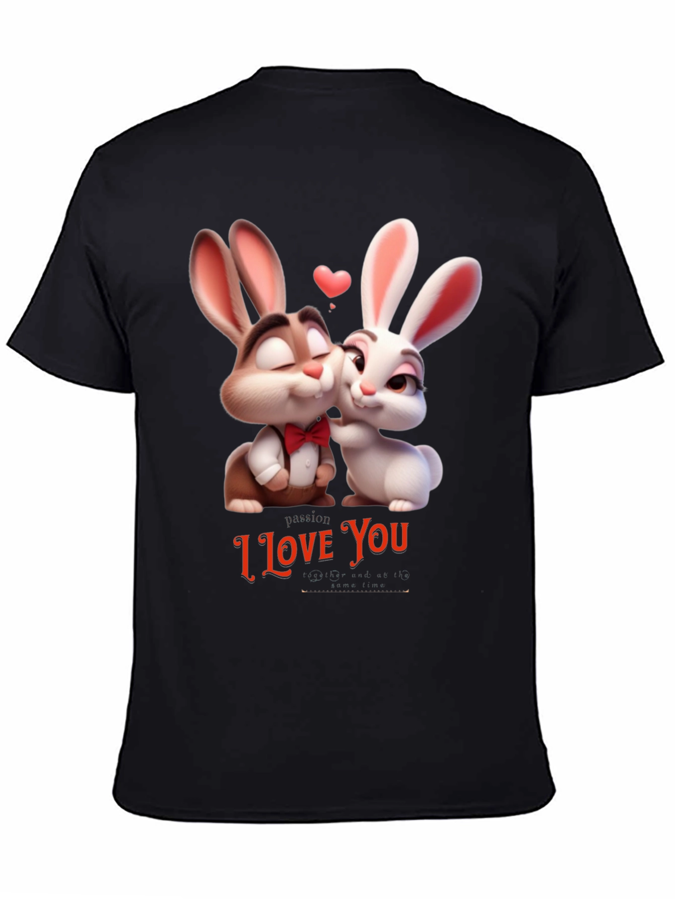 I Love You Valentines Day Bunny T-Shirt