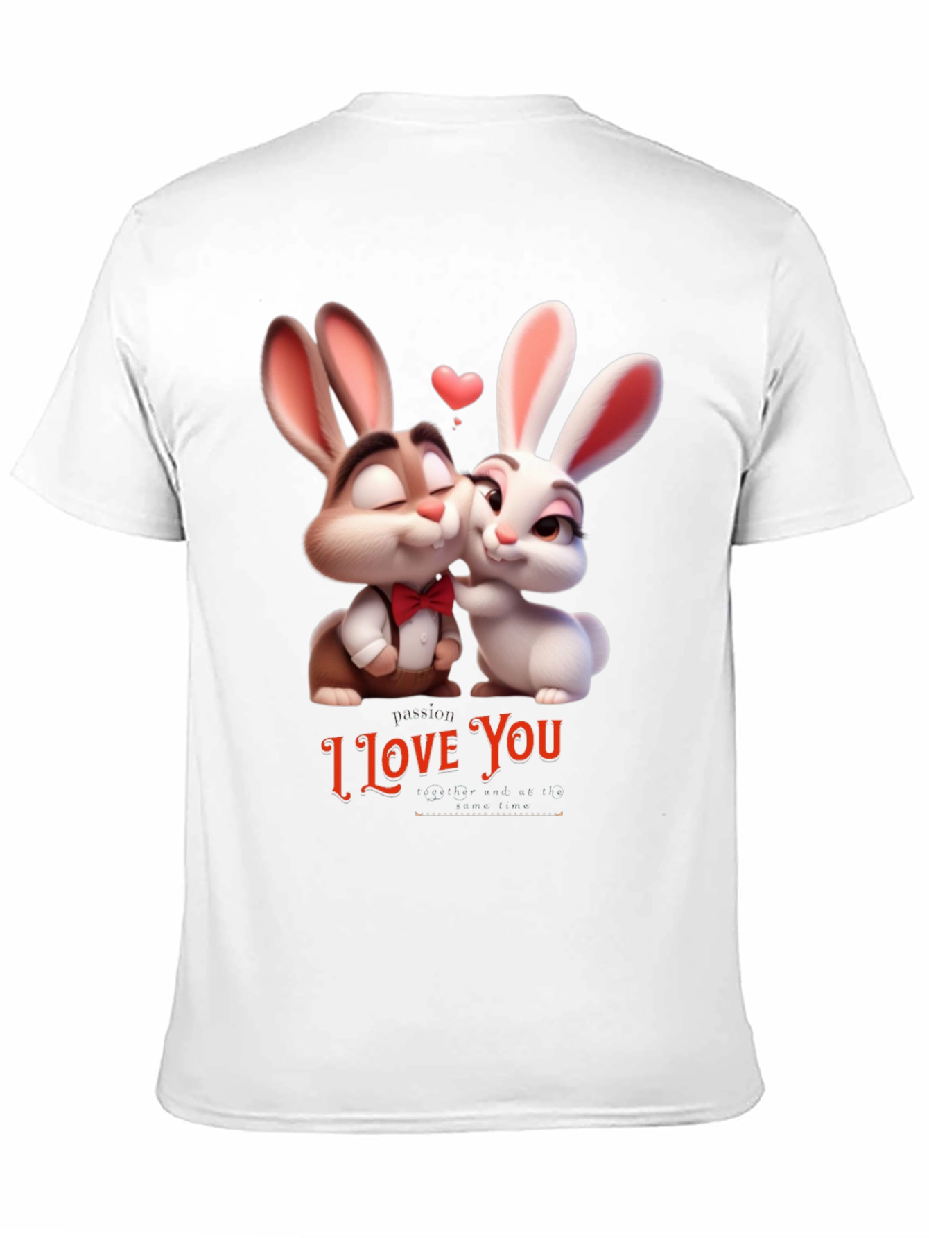 I Love You Valentines Day Bunny T-Shirt