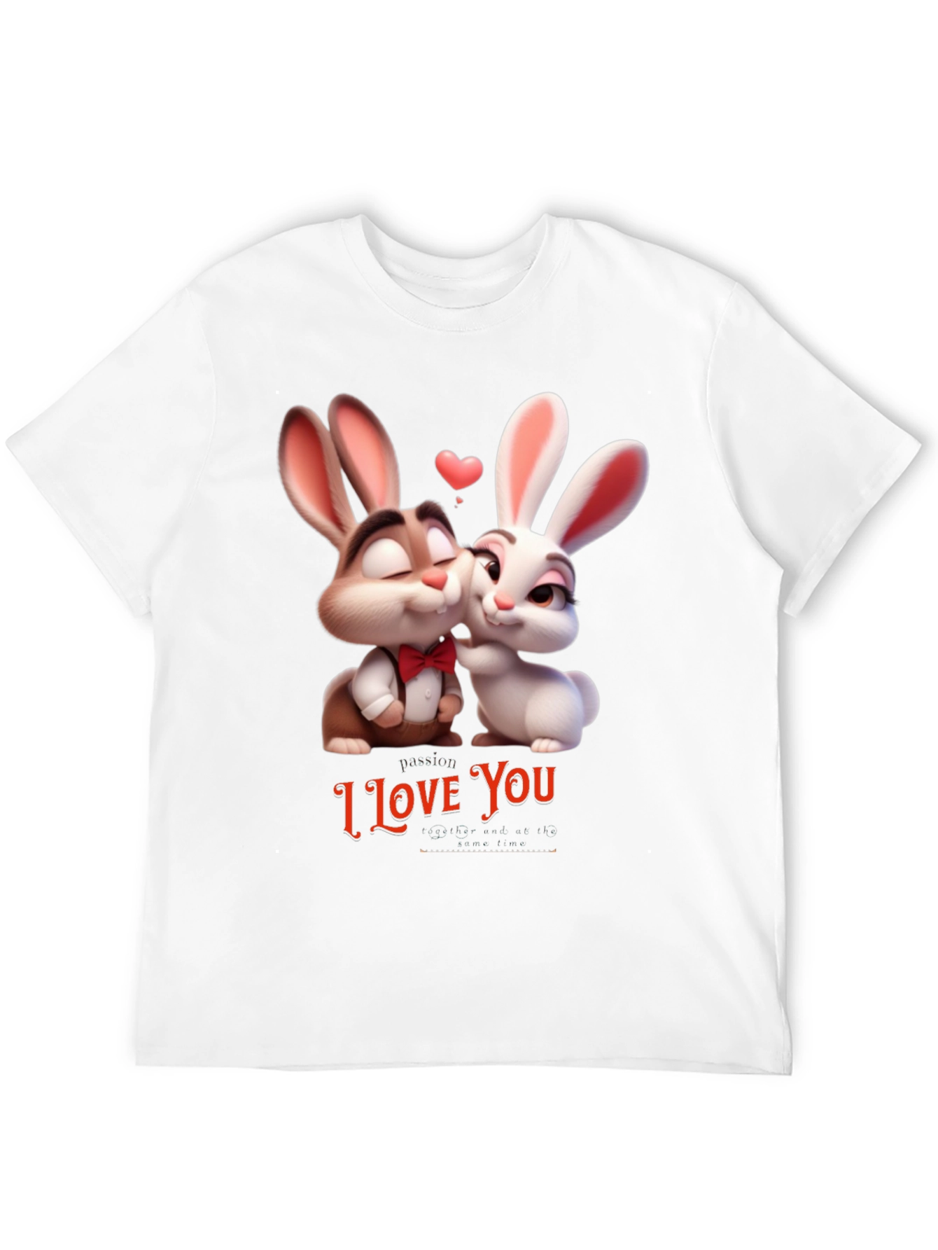 I Love You Valentines Day Bunny T-Shirt