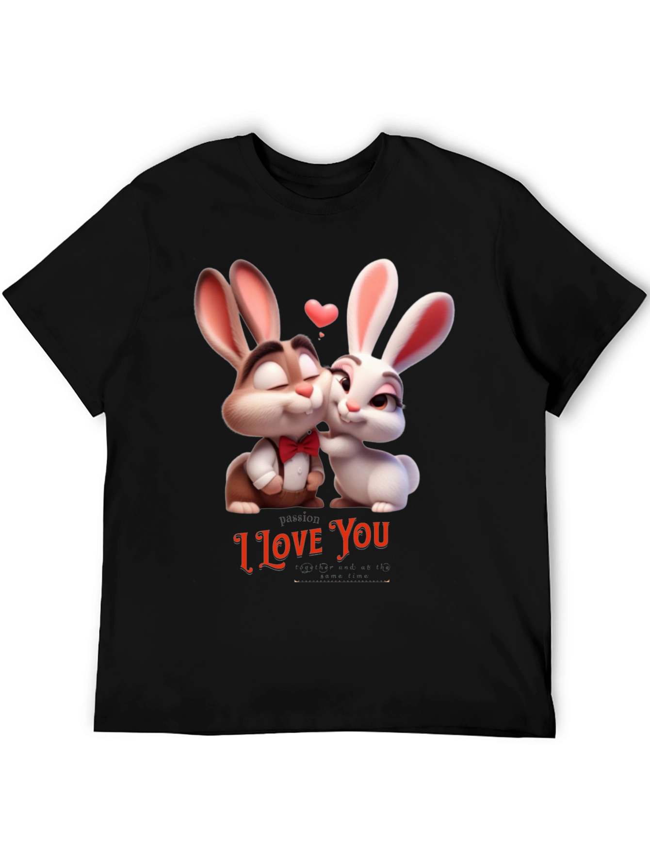 I Love You Valentines Day Bunny T-Shirt