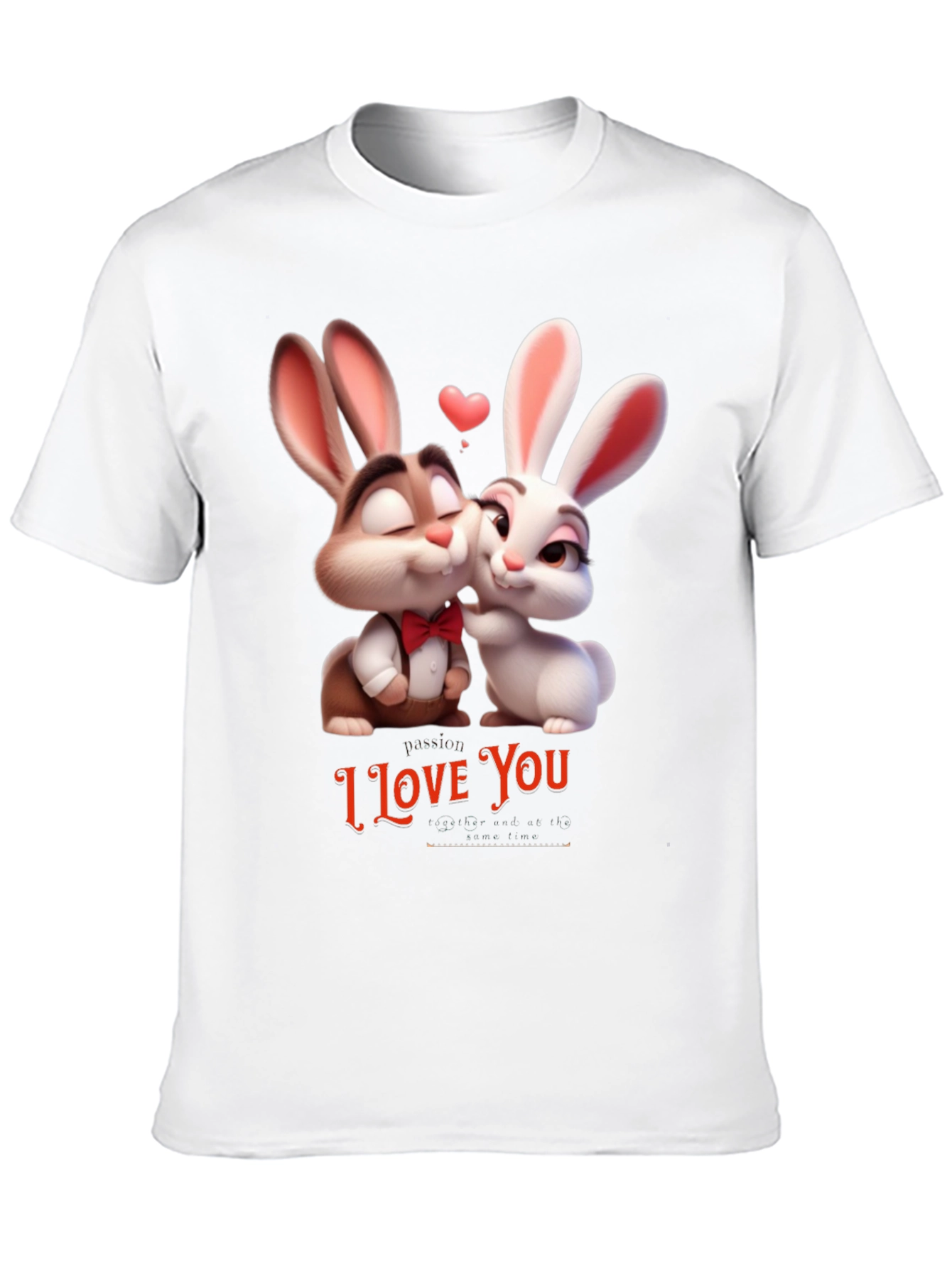 I Love You Valentines Day Bunny T-Shirt