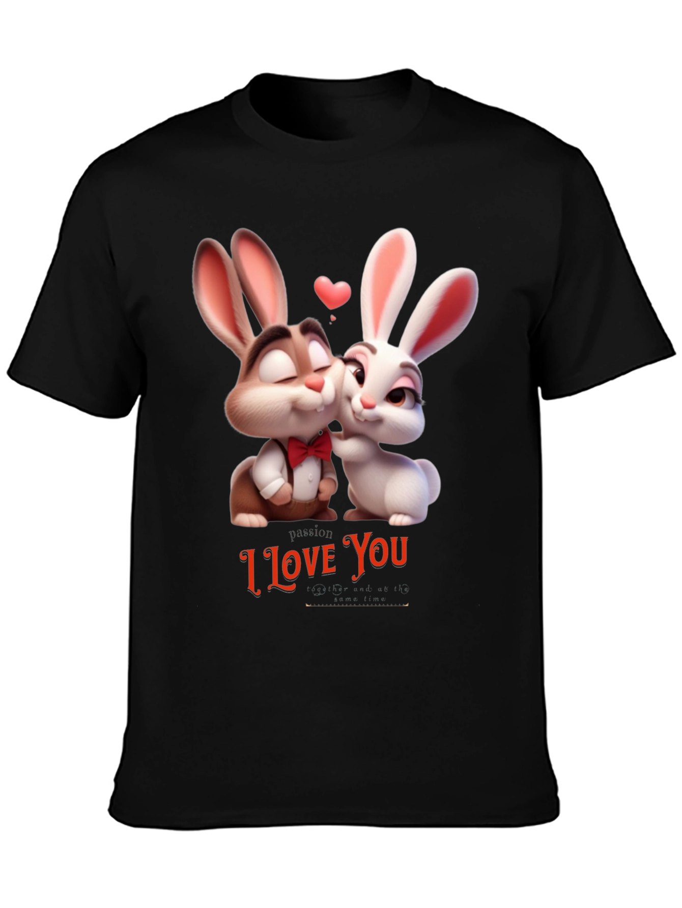 I Love You Valentines Day Bunny T-Shirt
