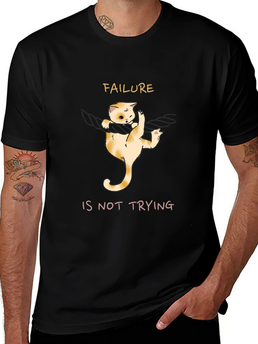 Failure Is Not Trying Cat Graphic Tee