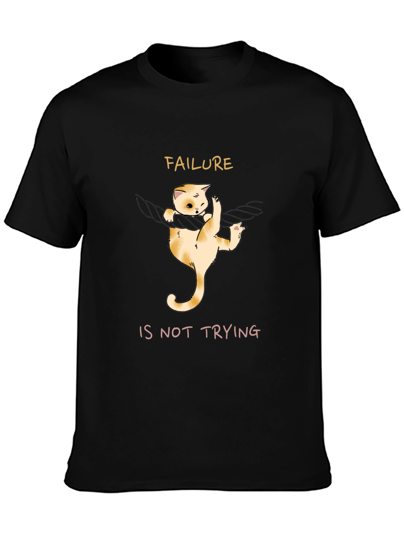Failure Is Not Trying Cat Graphic Tee