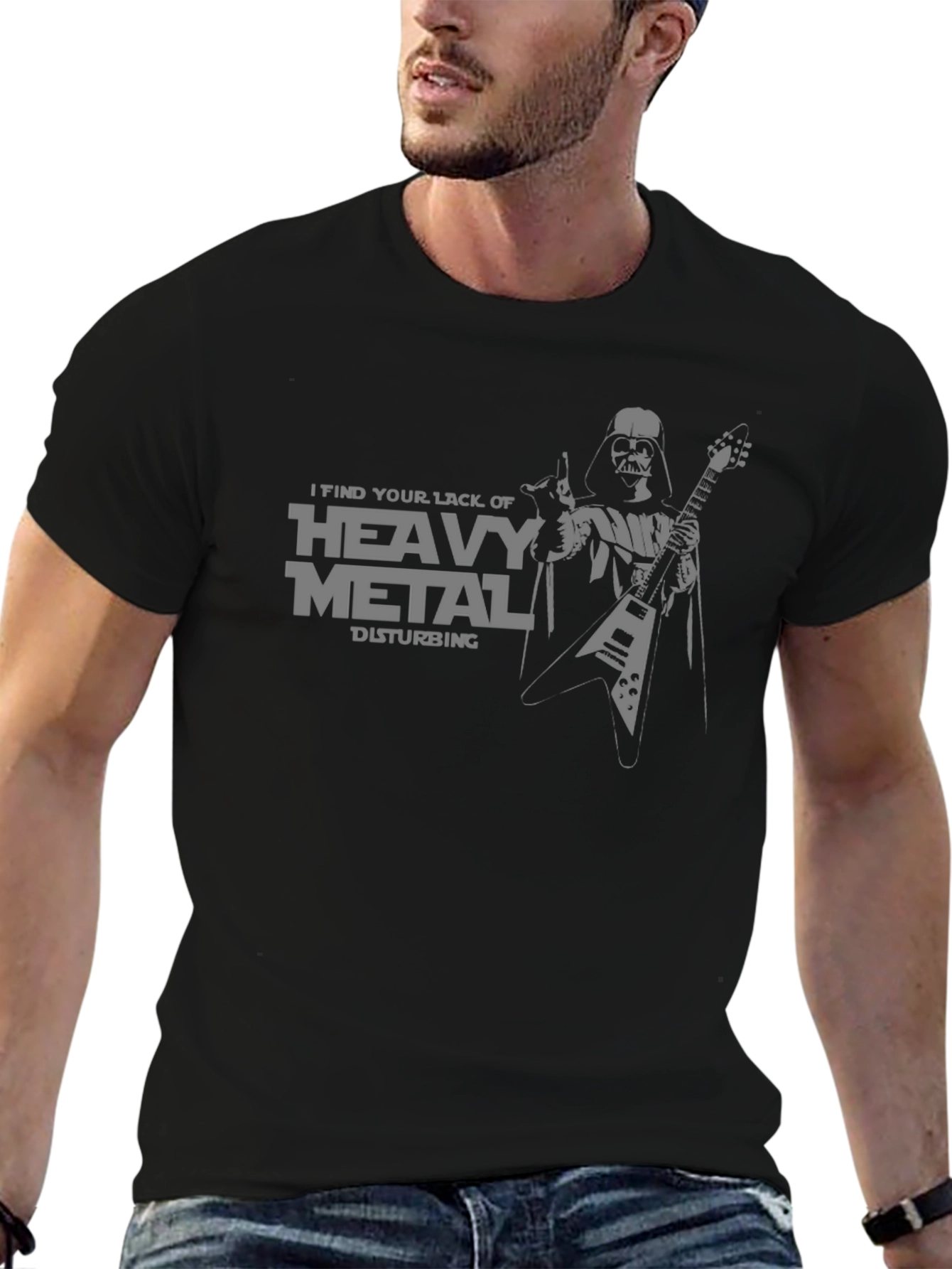 Darth Vader Heavy Metal Graphic T-Shirt