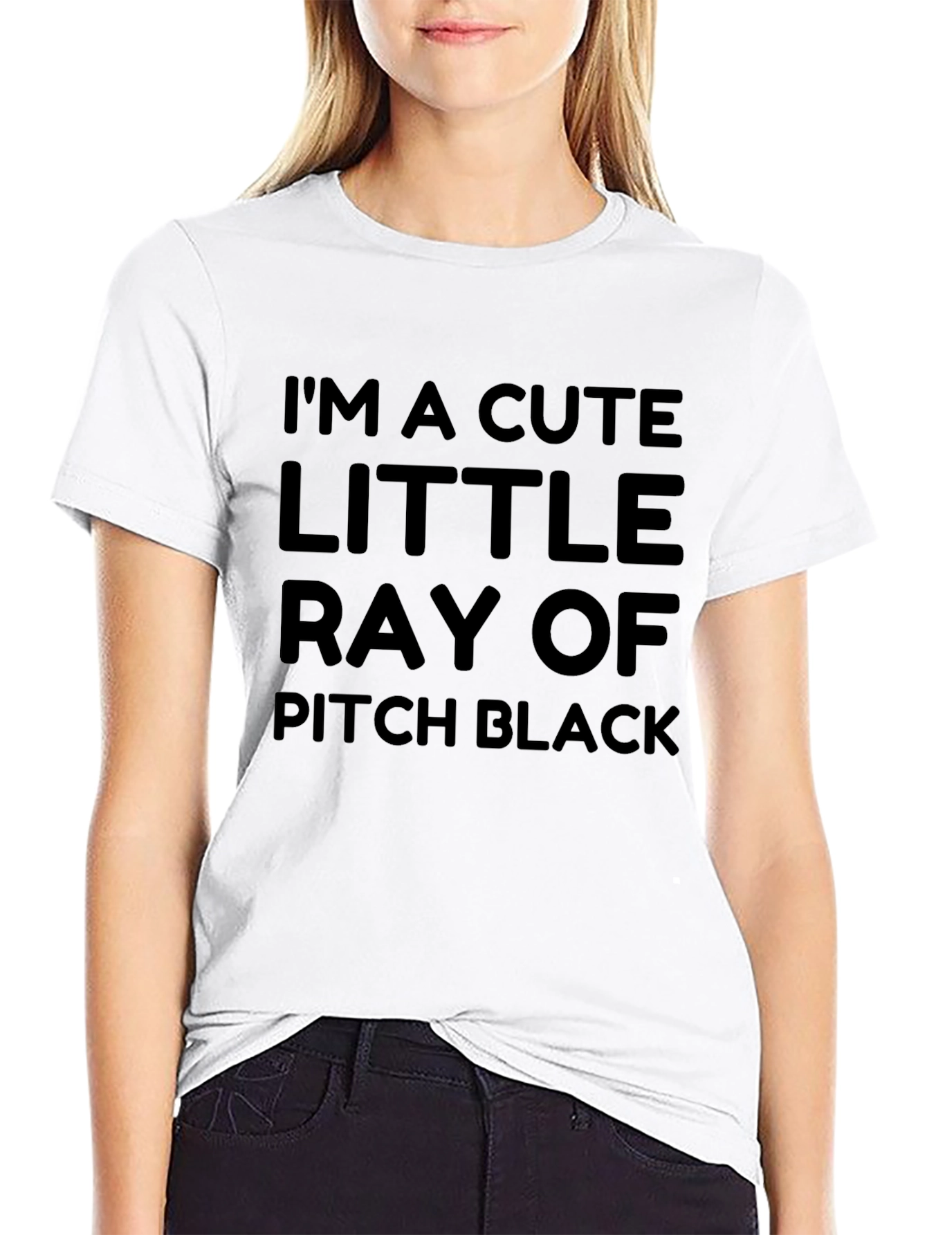 Cute Little Ray of Pitch Black T-Shirt