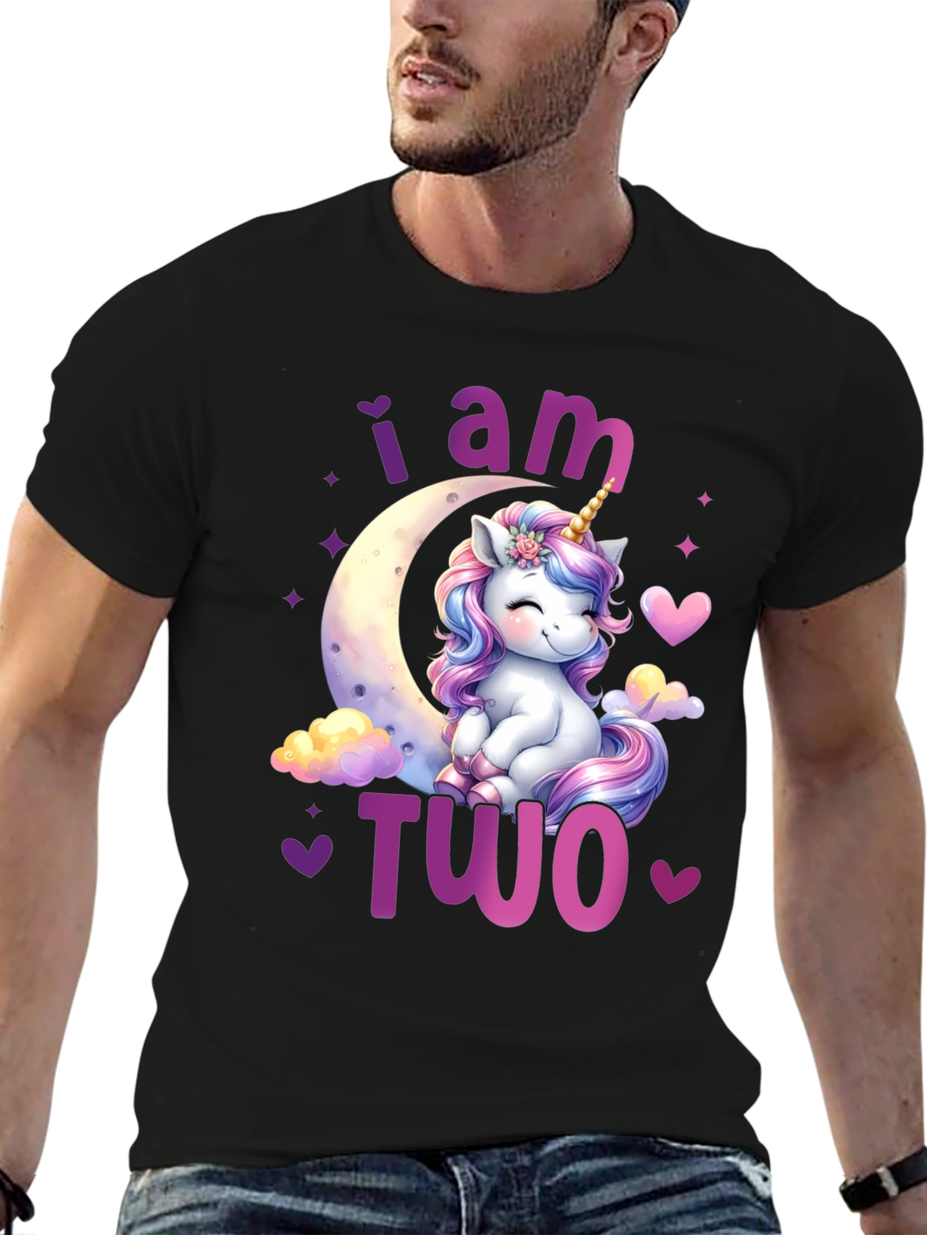 I am Two Unicorn Birthday Shirt