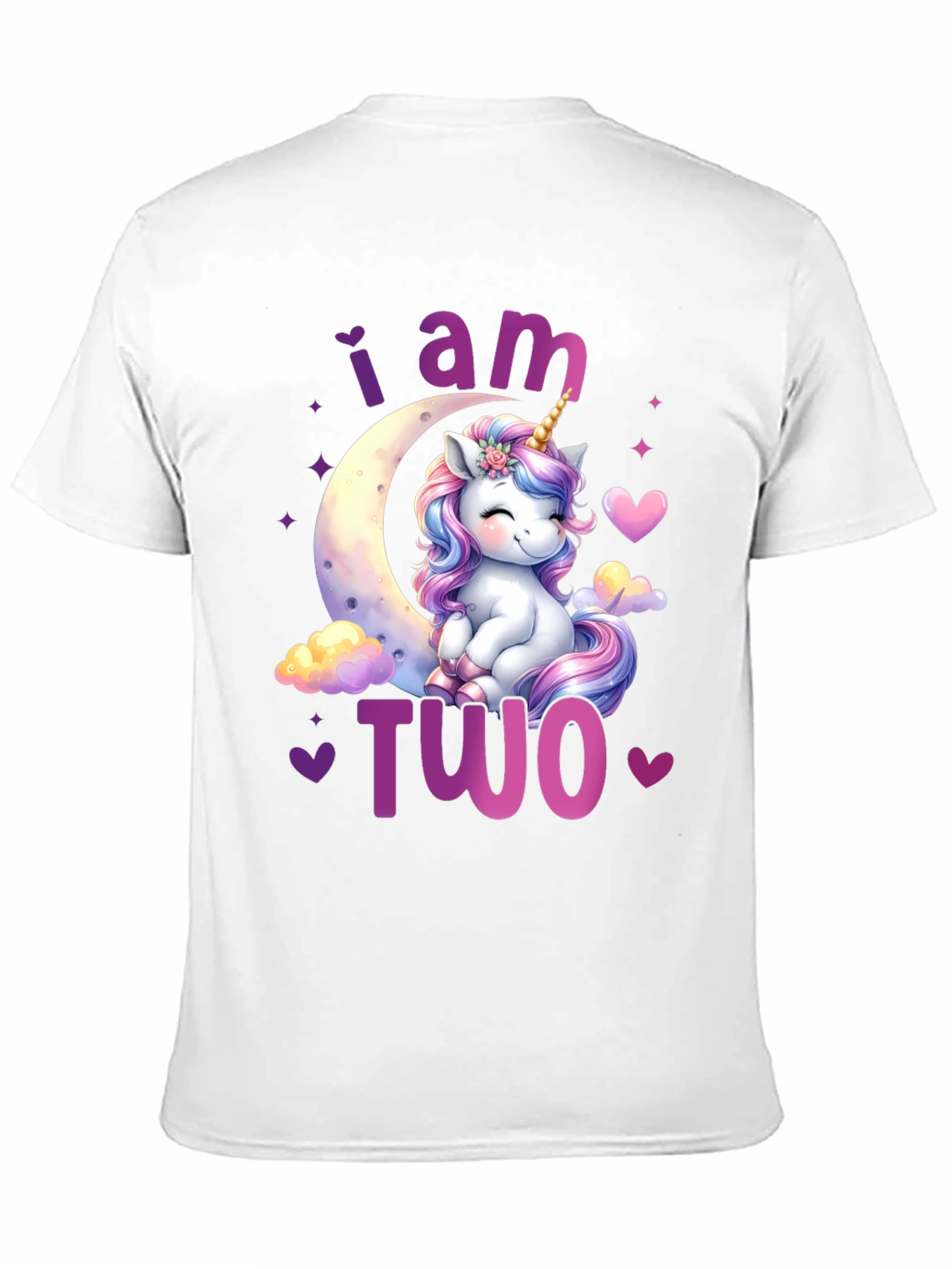 I am Two Unicorn Birthday Shirt