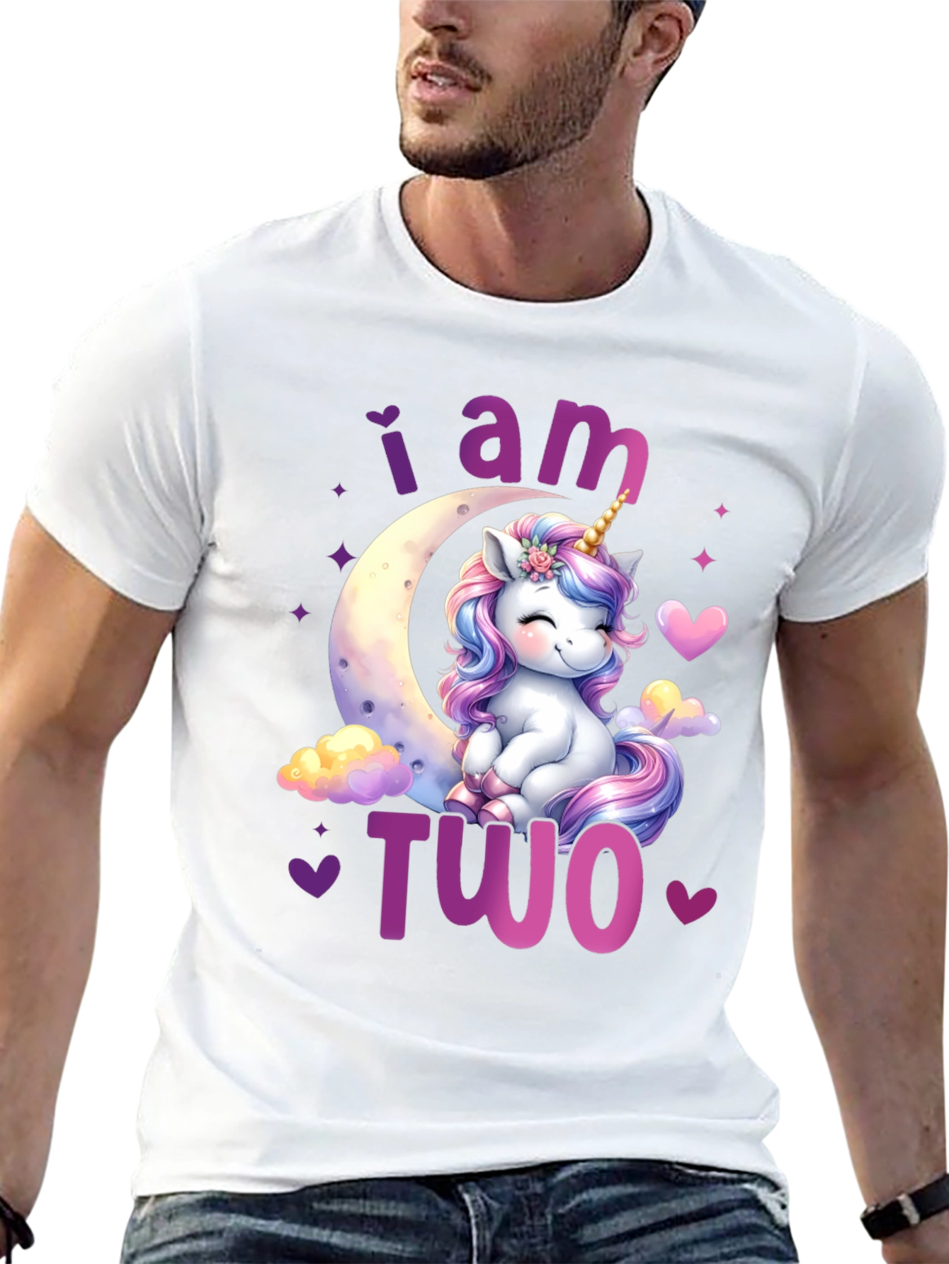I am Two Unicorn Birthday Shirt