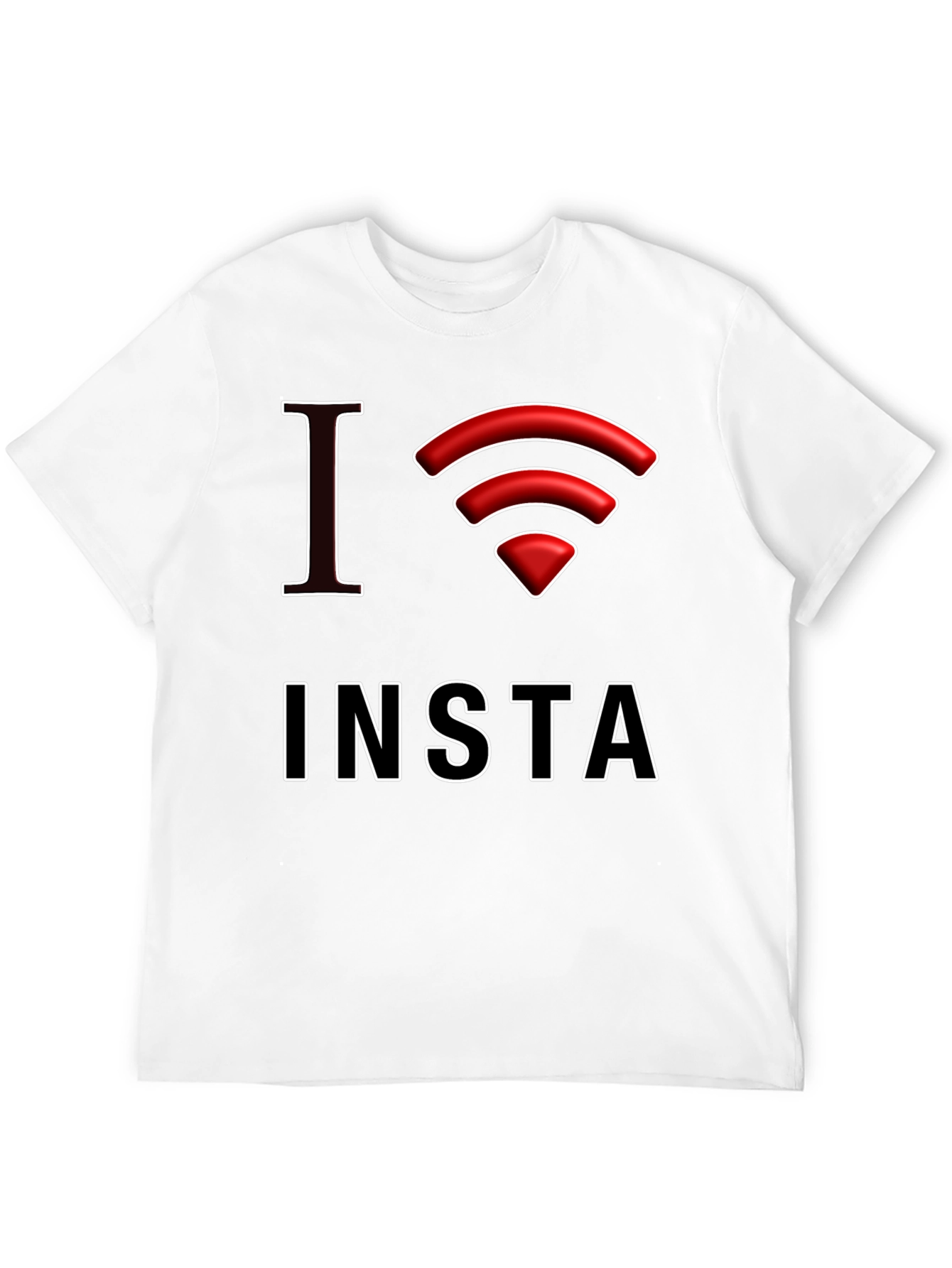 I Love Insta Graphic Tee - Black