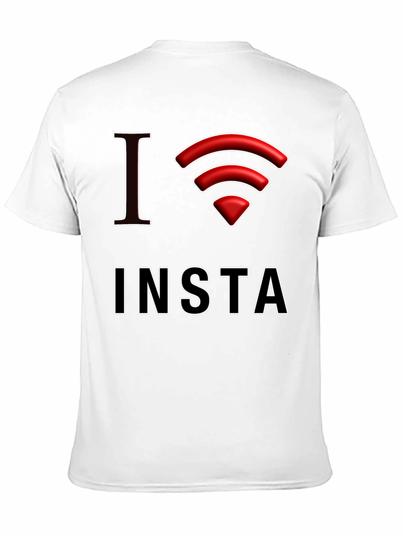 I Love Insta Graphic Tee - Black