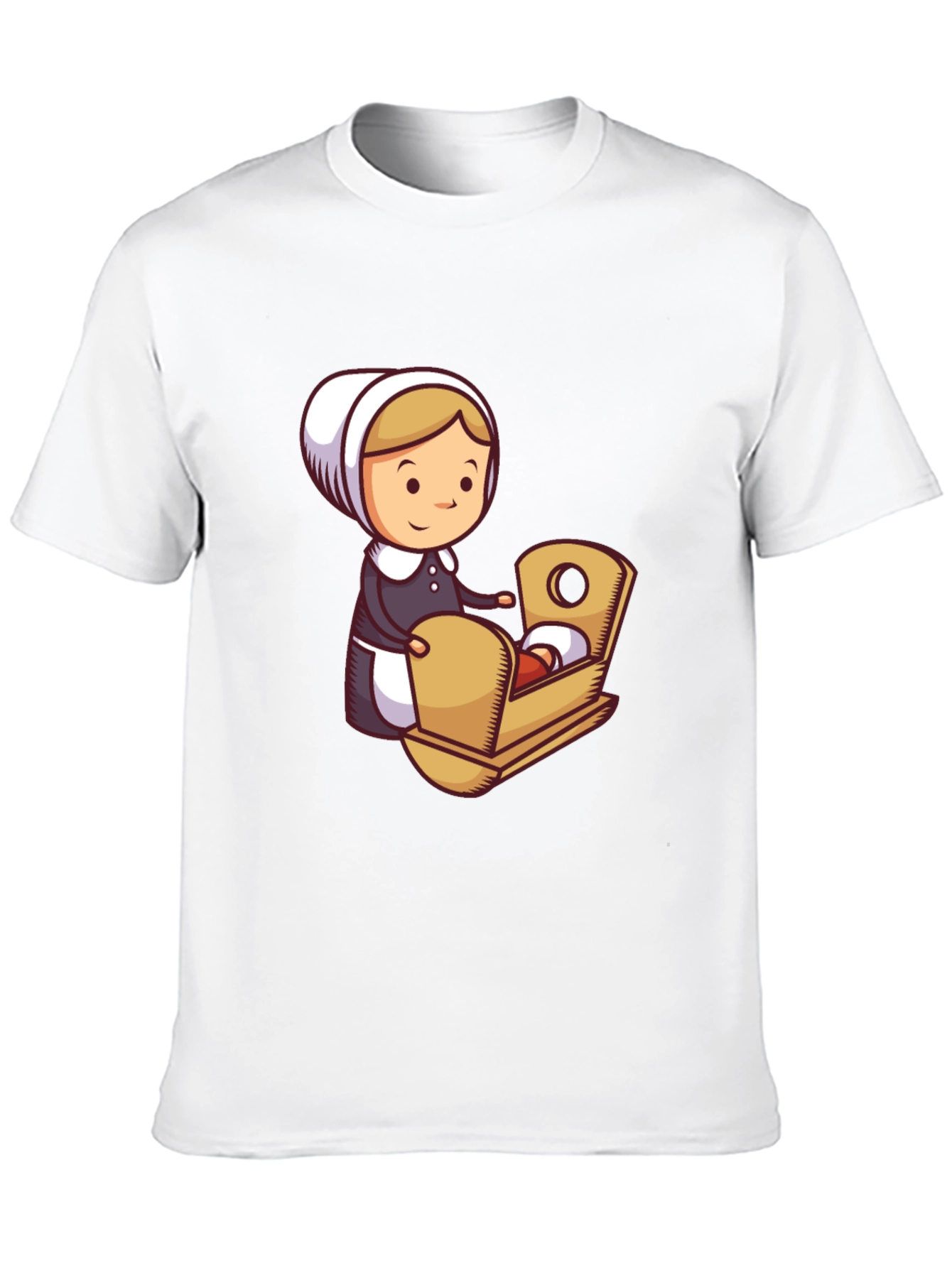 Pilgrim Woman and Baby T-Shirt