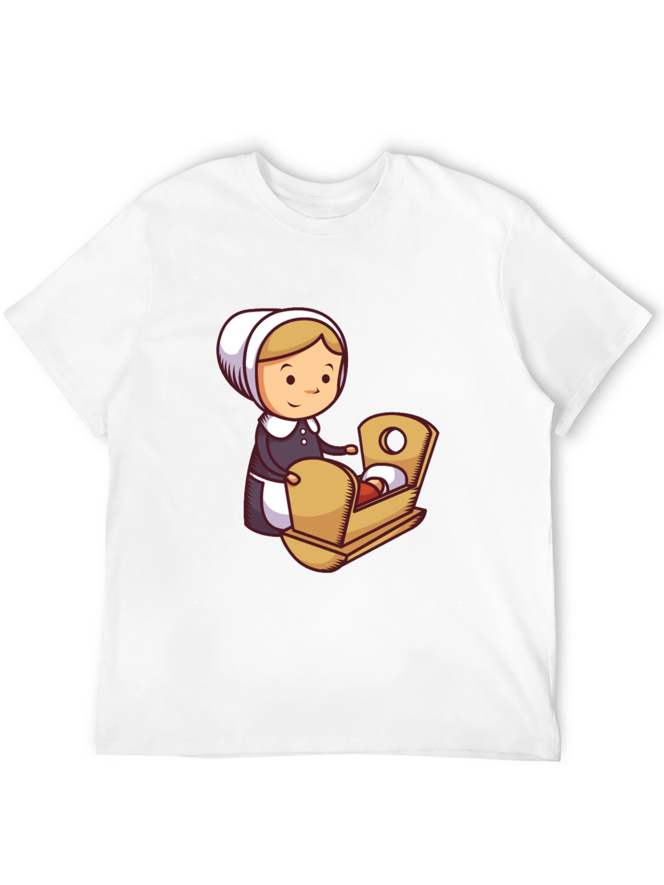 Pilgrim Woman and Baby T-Shirt