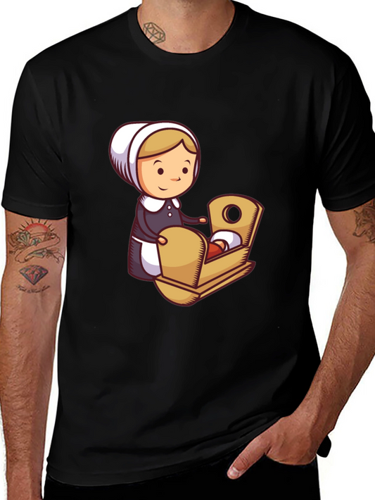 Pilgrim Woman and Baby T-Shirt