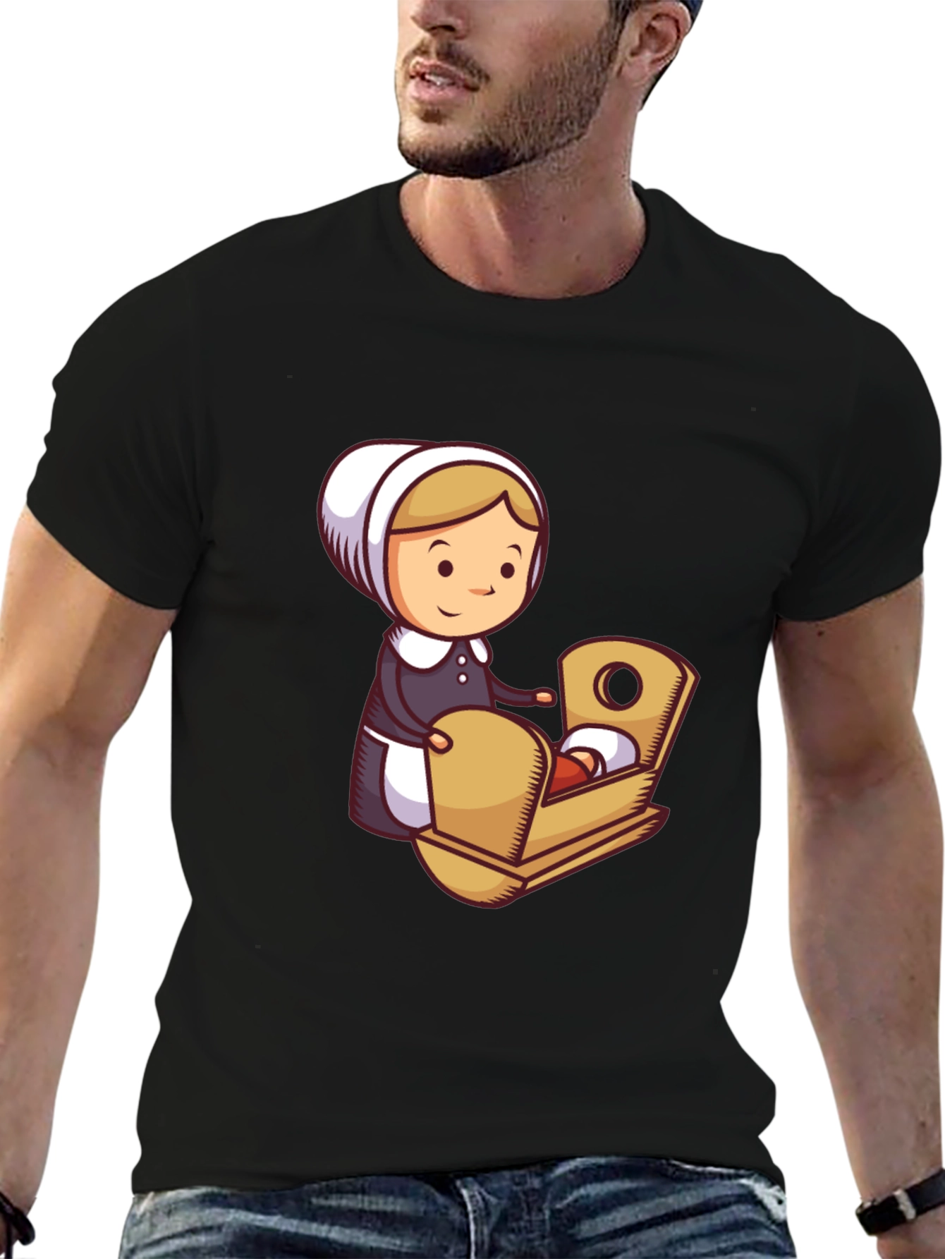 Pilgrim Woman and Baby T-Shirt
