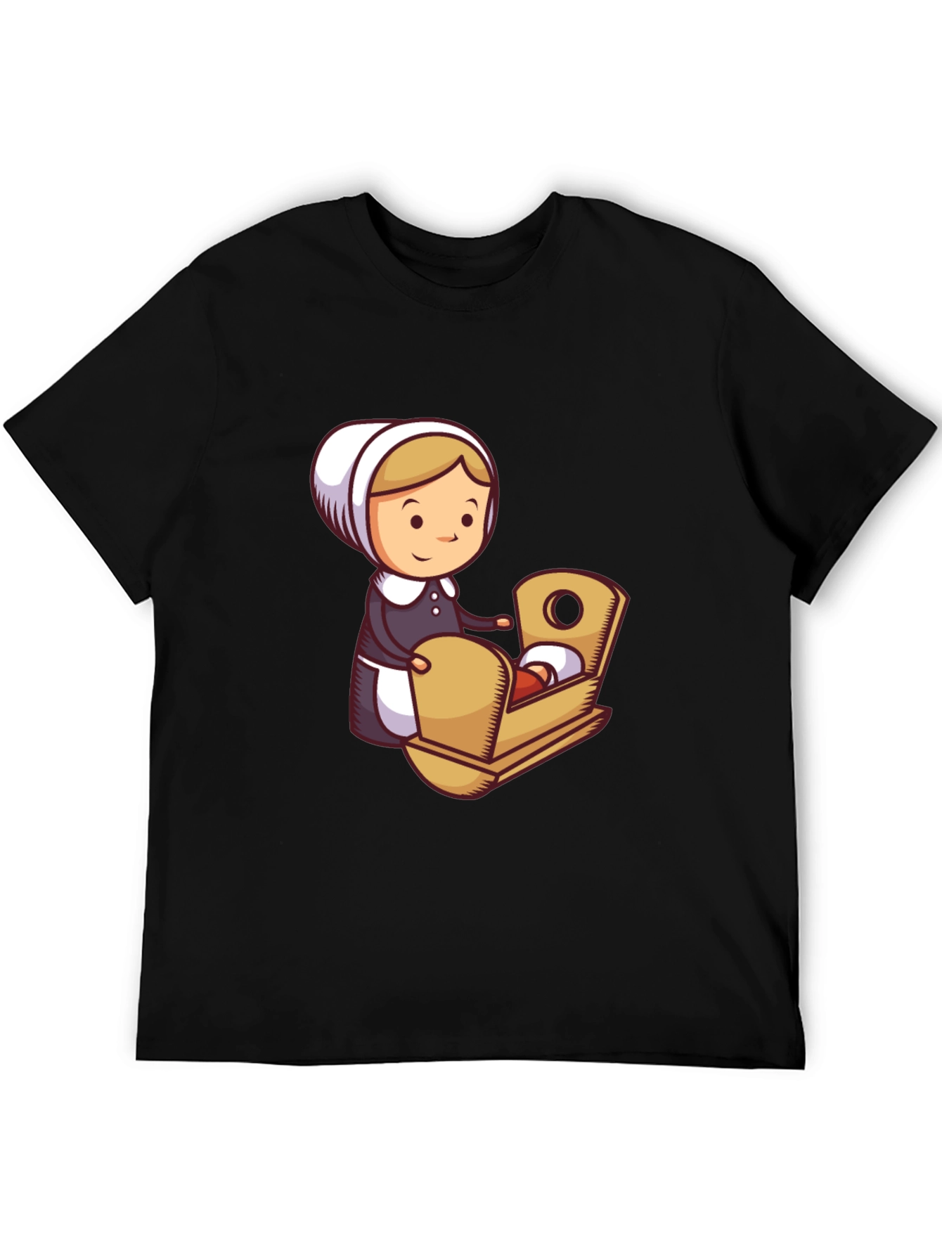 Pilgrim Woman and Baby T-Shirt